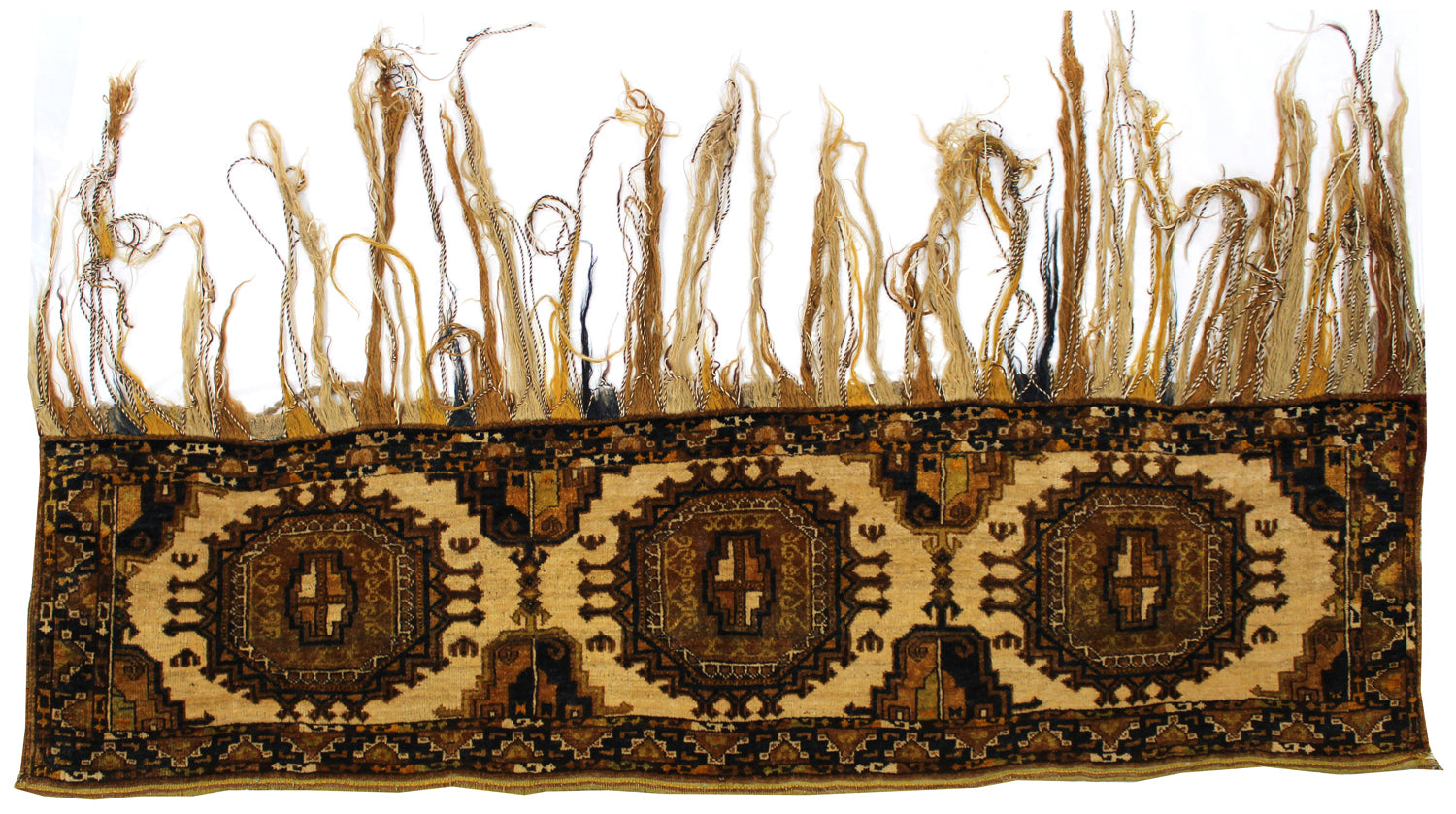 Antique Ersari Torba Handwoven Tribal Rug