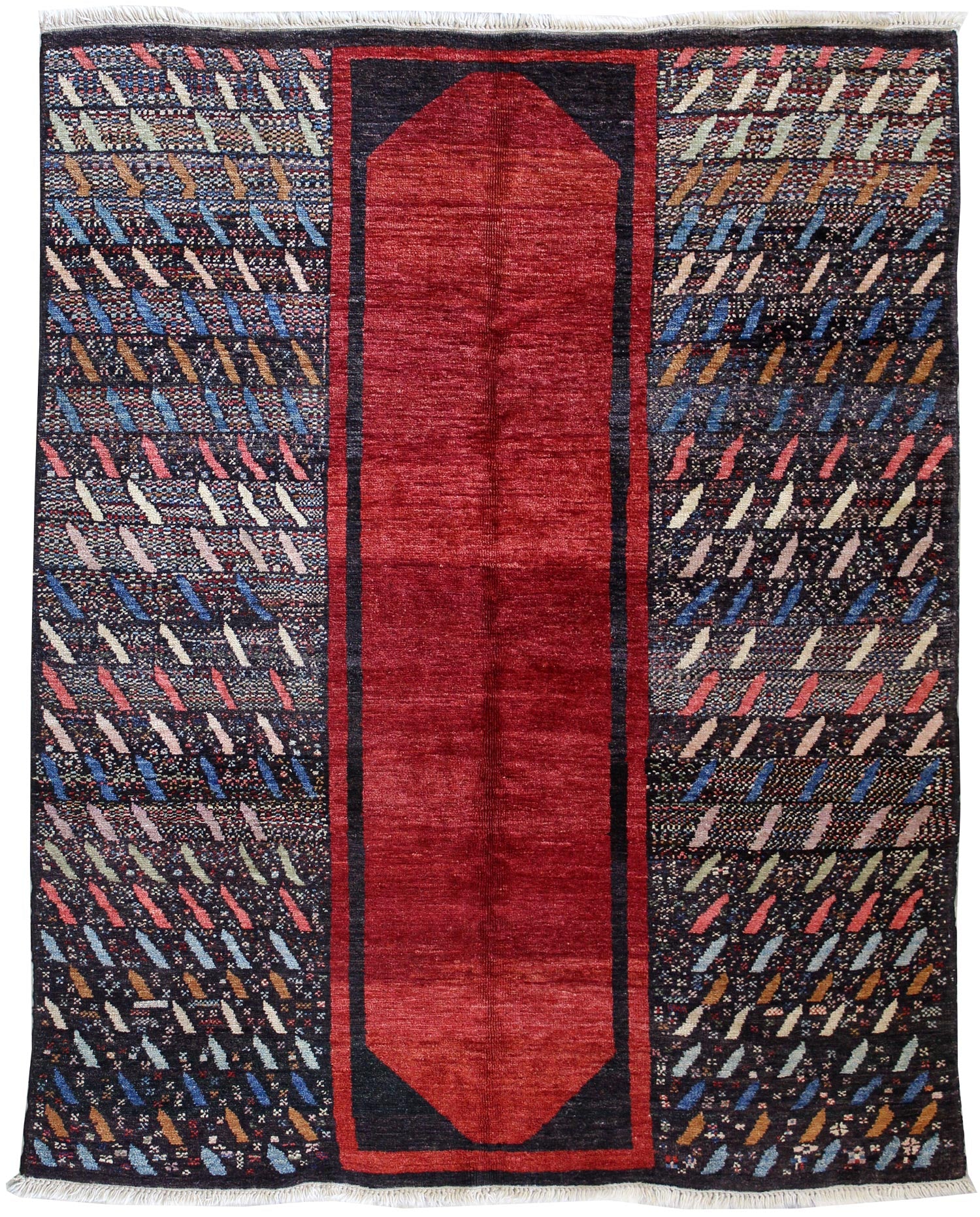 Vintage Gabbeh Handwoven Tribal Rug