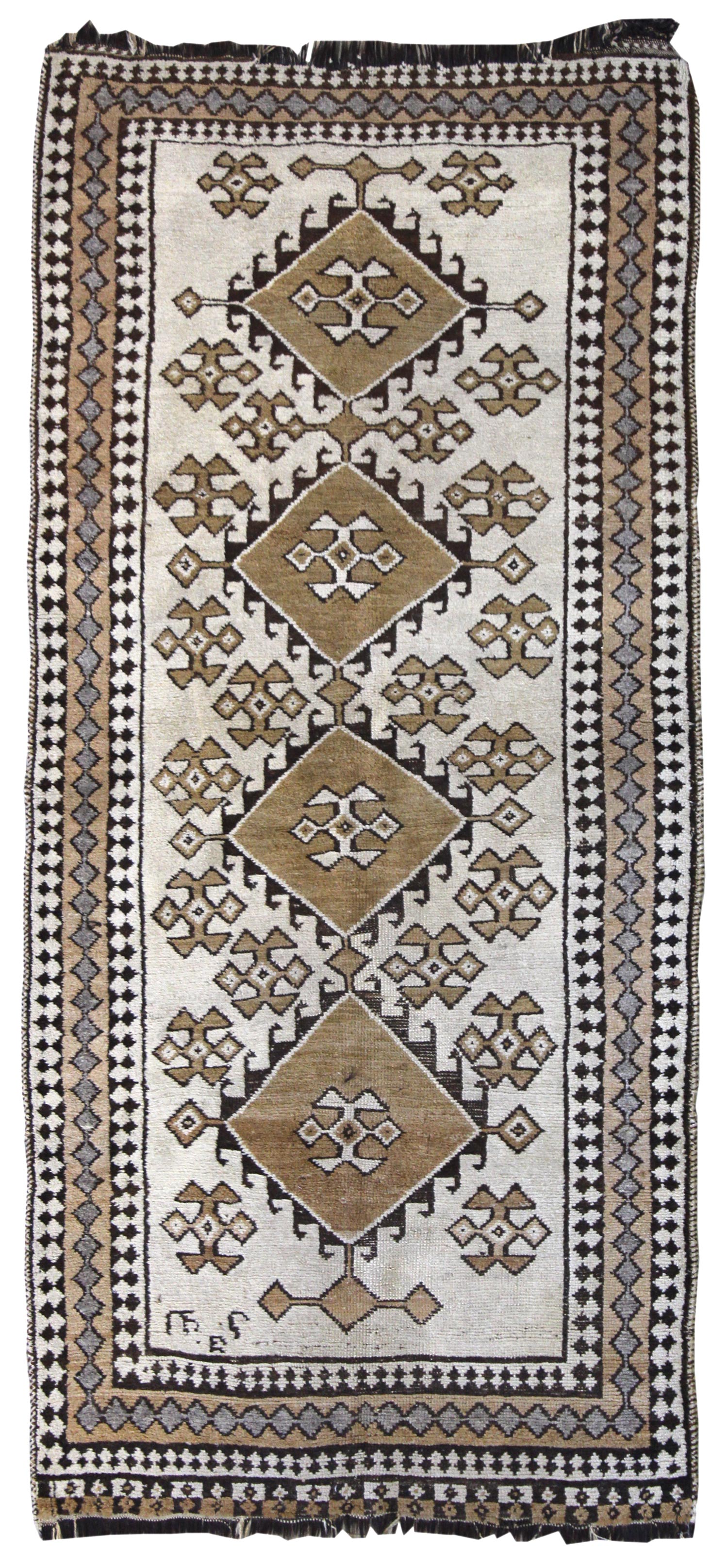 Vintage Gabbeh Handwoven Tribal Rug