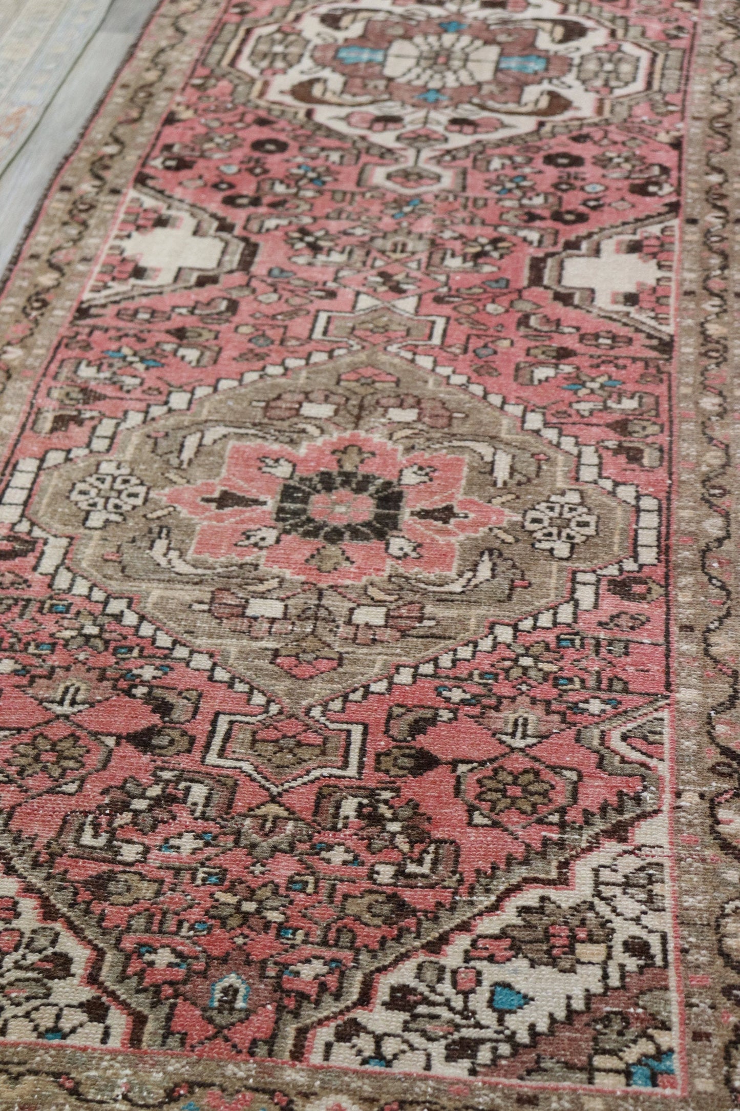 Vintage Hamadan Handwoven Tribal Rug, J66677