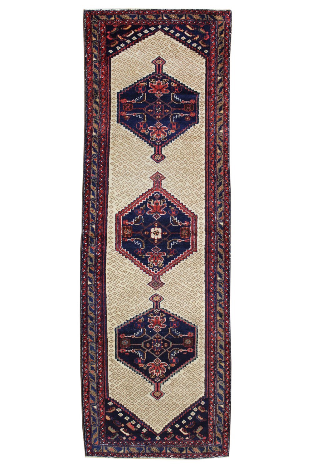 Antique Hamadan Handwoven Tribal Rug