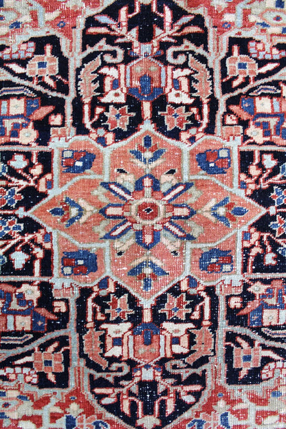 Vintage Heriz Handwoven Tribal Rug, J61493