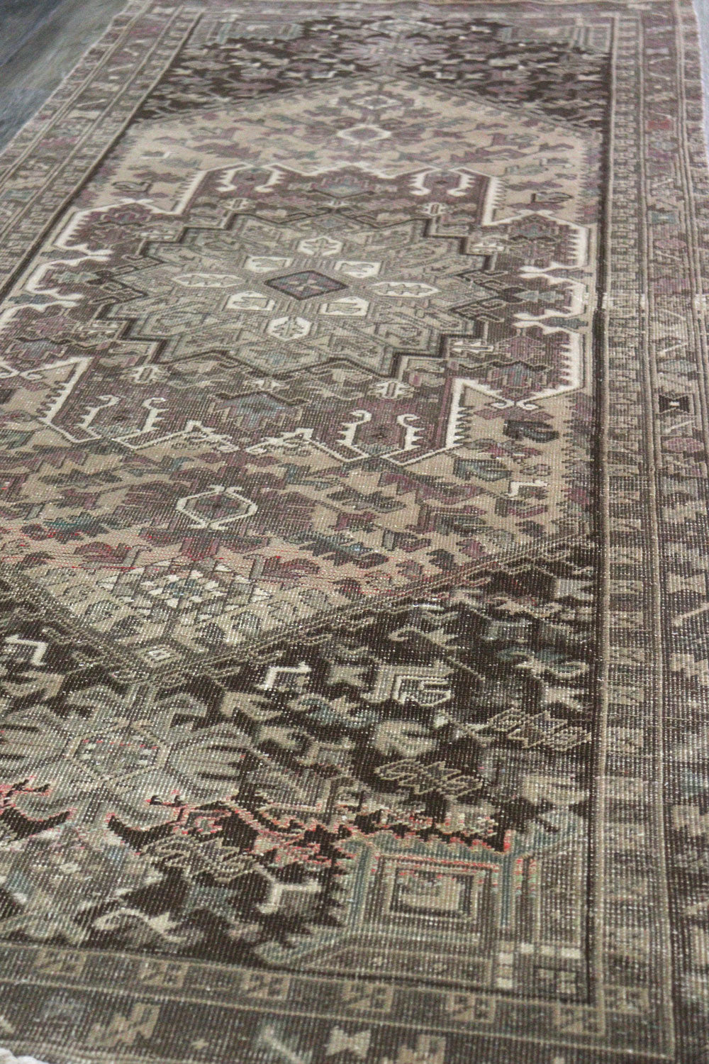 Vintage Heriz Handwoven Tribal Rug, J68255