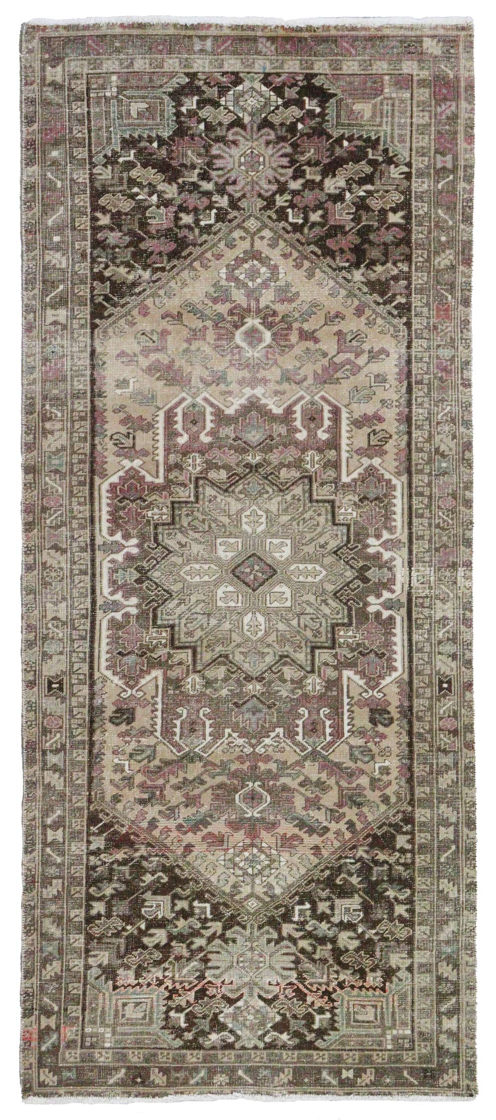 Vintage Heriz Handwoven Tribal Rug