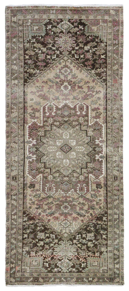 Vintage Heriz Handwoven Tribal Rug