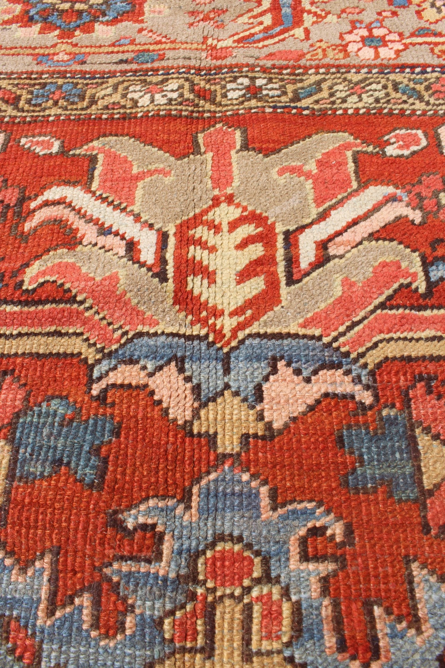 Antique Heriz Handwoven Tribal Rug, J69660