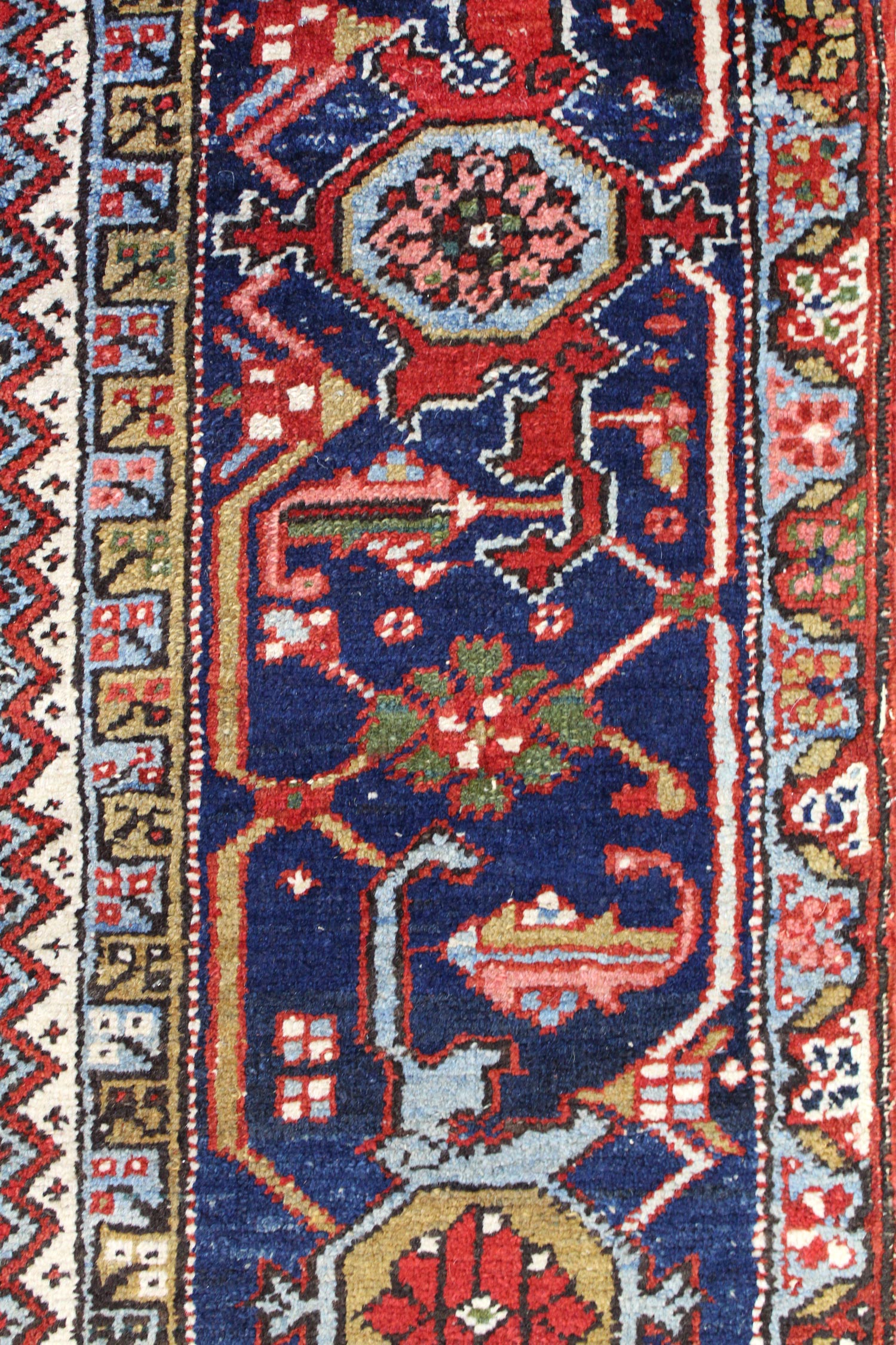 Handsome Hamadan- 1930s Antique Persian Rug - Tribal Carpet - 2'4 x 3'9  ft - Rouzatirugs