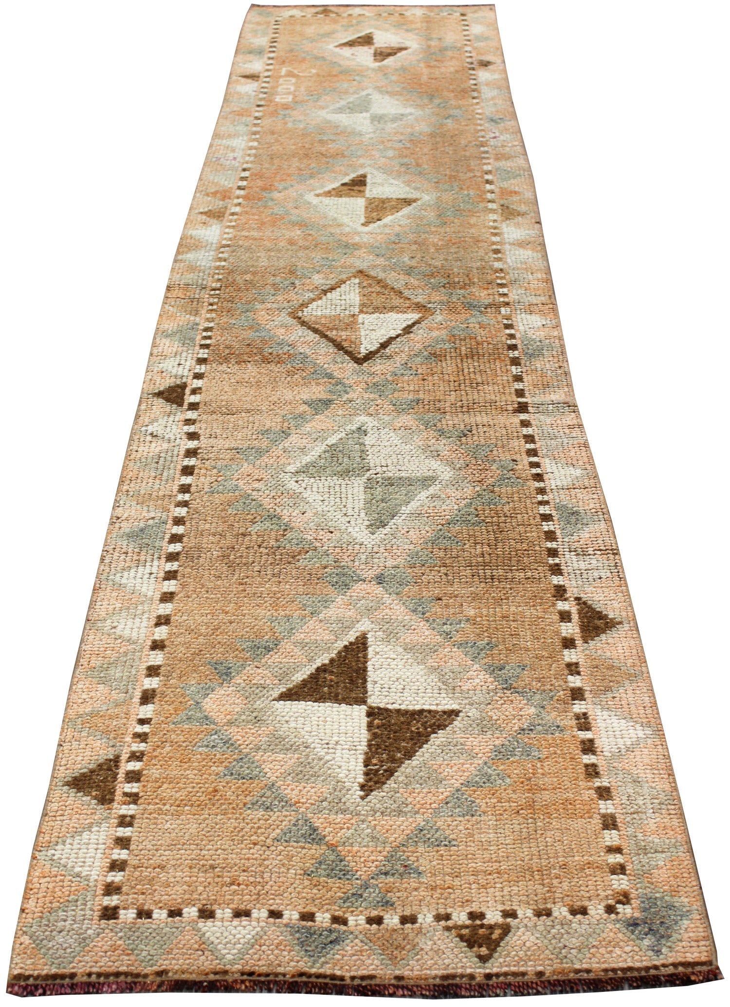 Vintage Herki Handwoven Tribal Rug, J63477