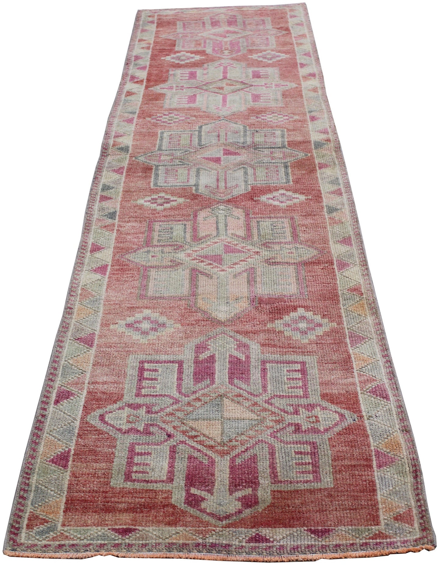 Vintage Herki Handwoven Tribal Rug, J63478