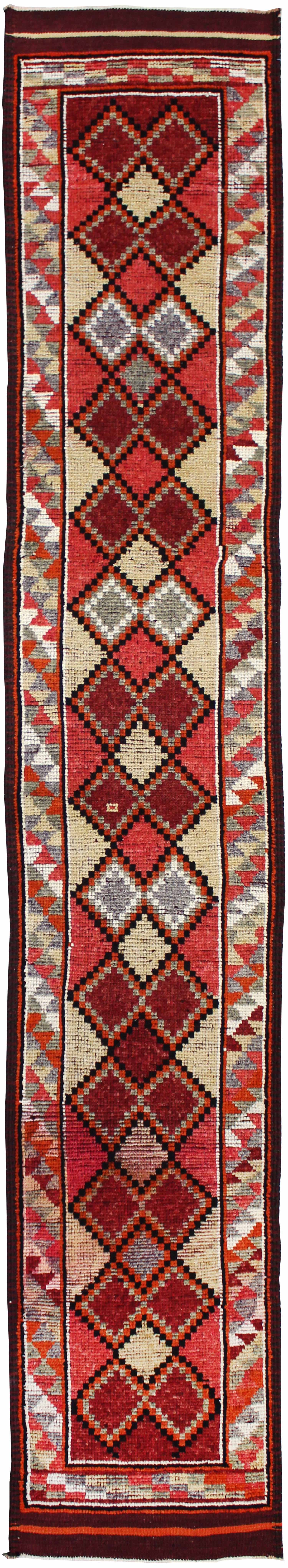 Vintage Herki Handwoven Tribal Rug