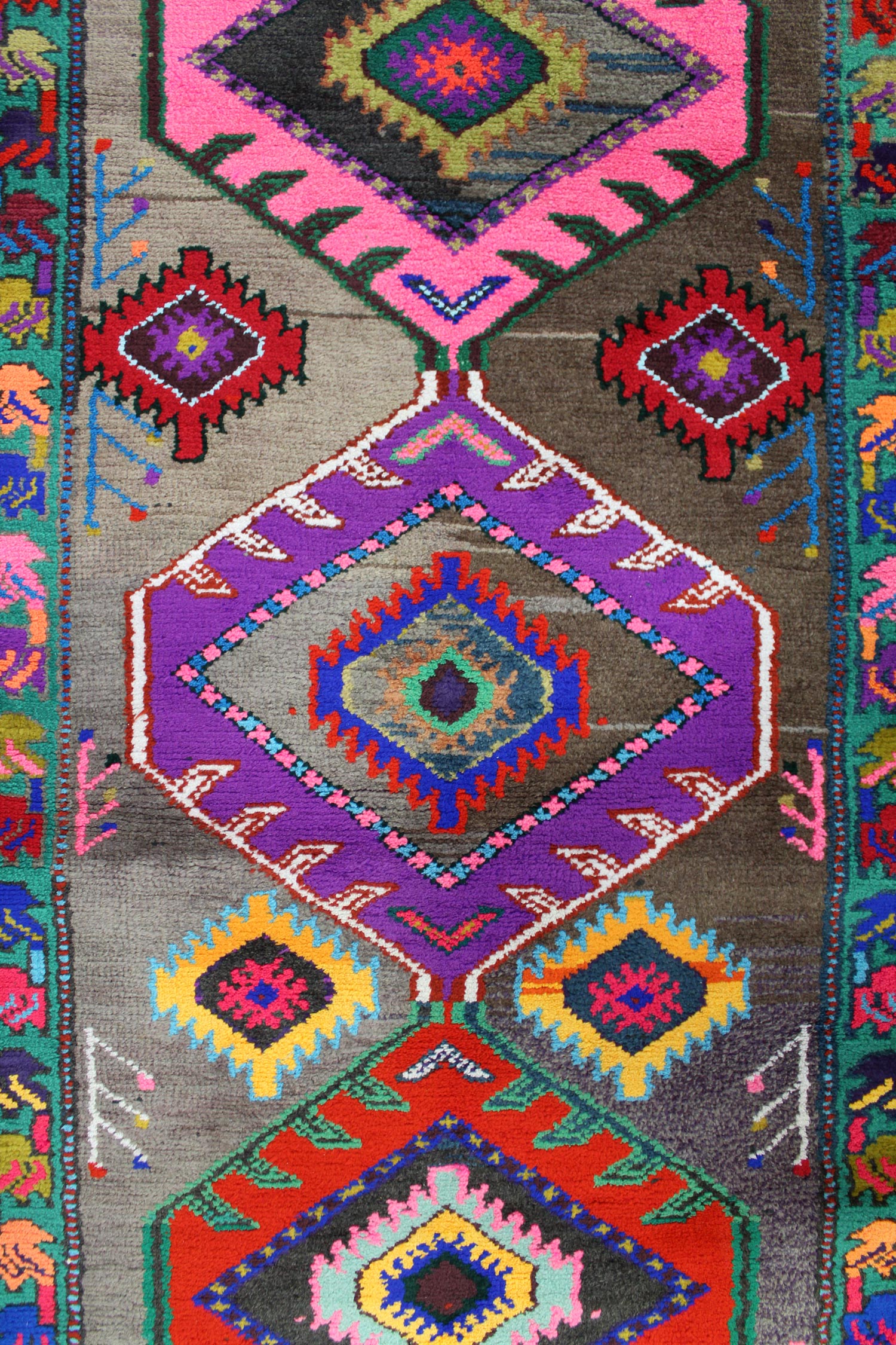 Vintage Herki Handwoven Tribal Rug, J64588