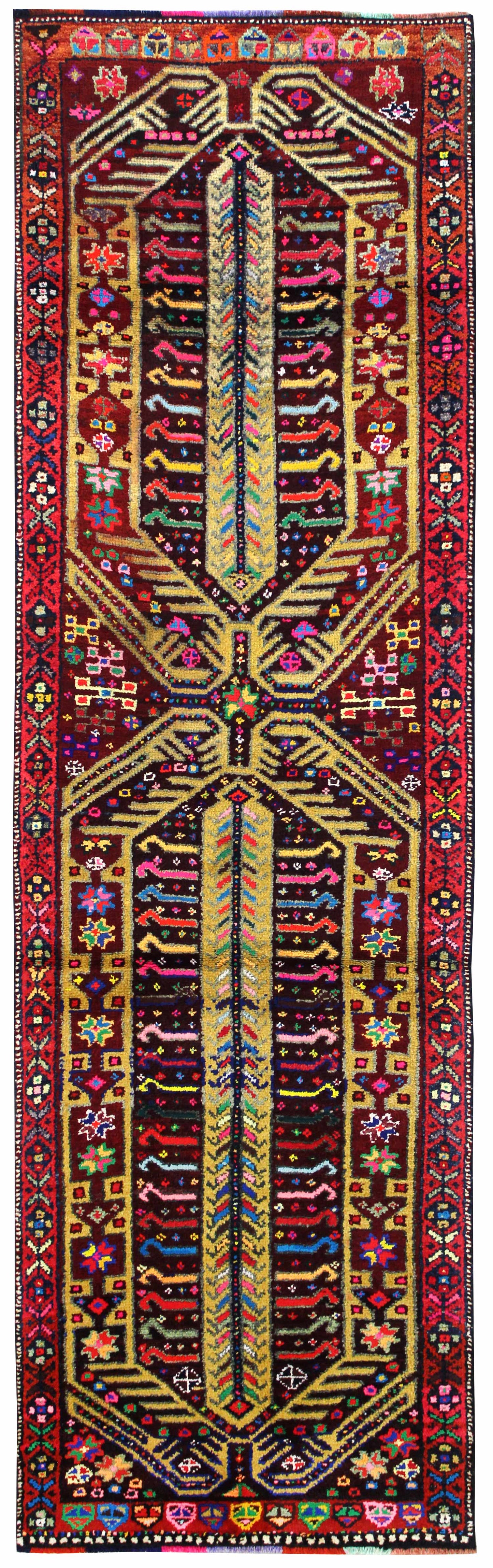 Vintage Herki Handwoven Tribal Rug