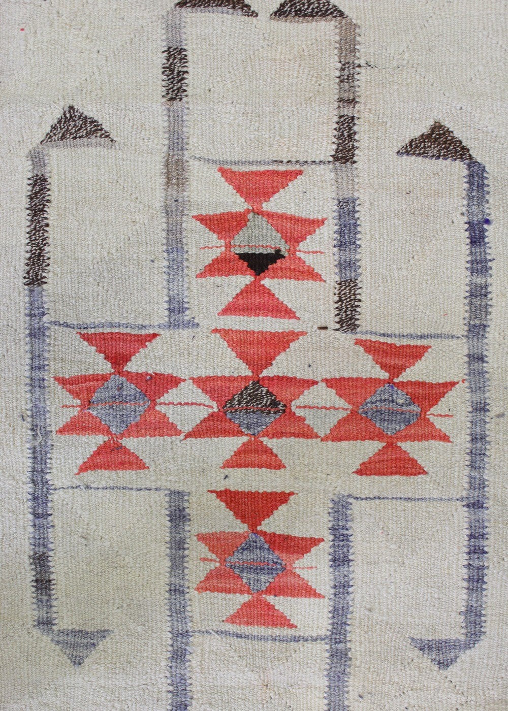 Vintage Herki Kilim Handwoven Tribal Rug, J67103