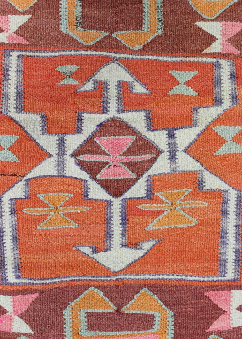 Vintage Herki Kilim Handwoven Tribal Rug, J67112