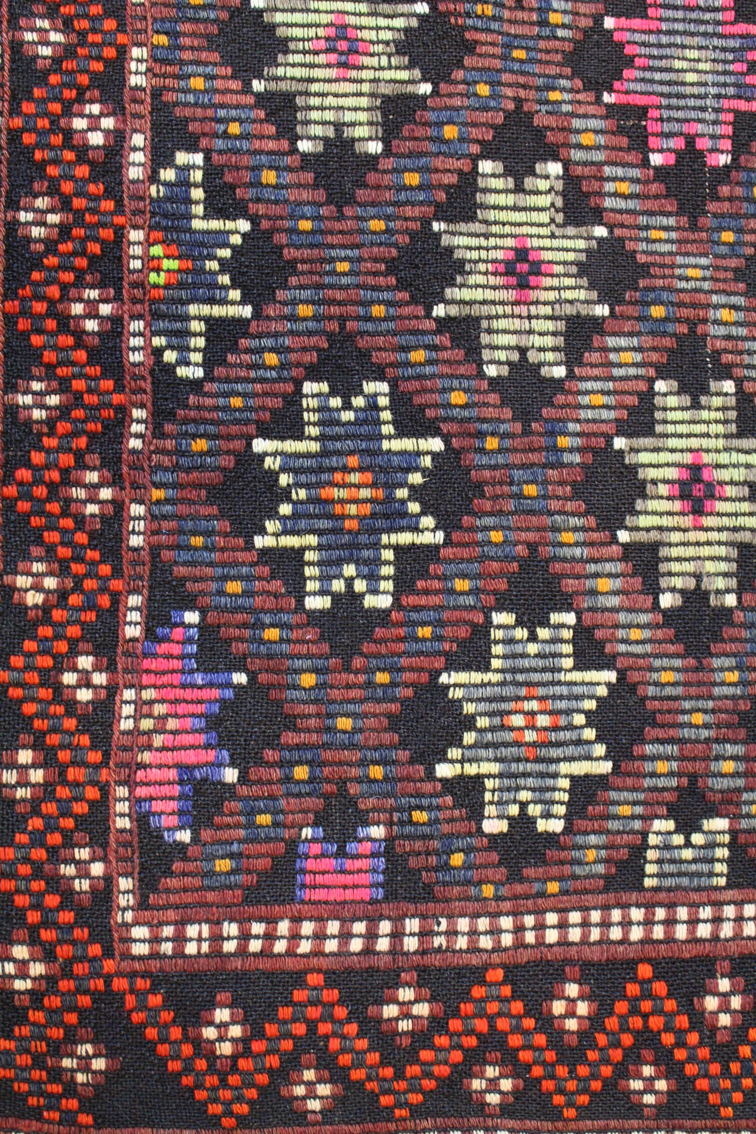 Vintage Jijim Handwoven Tribal Rug, J59070