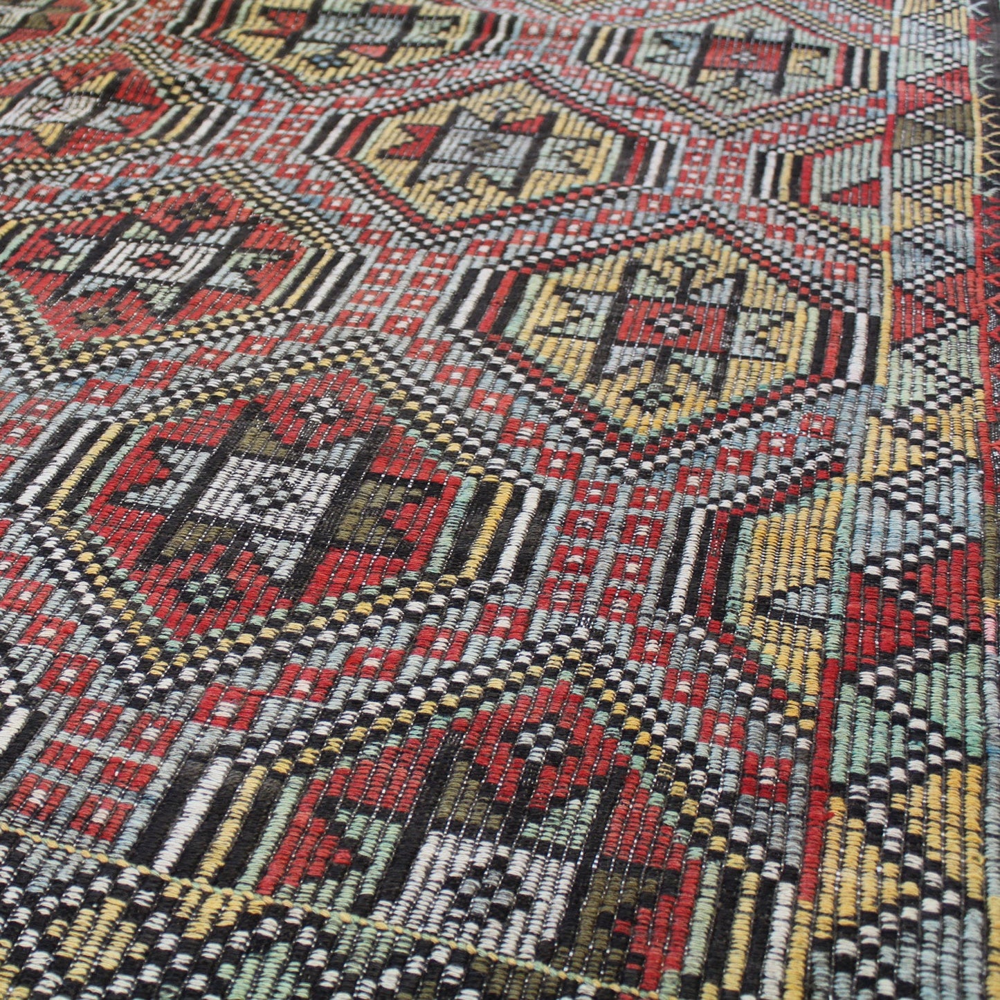 Vintage Jijim Handwoven Tribal Rug, J59071