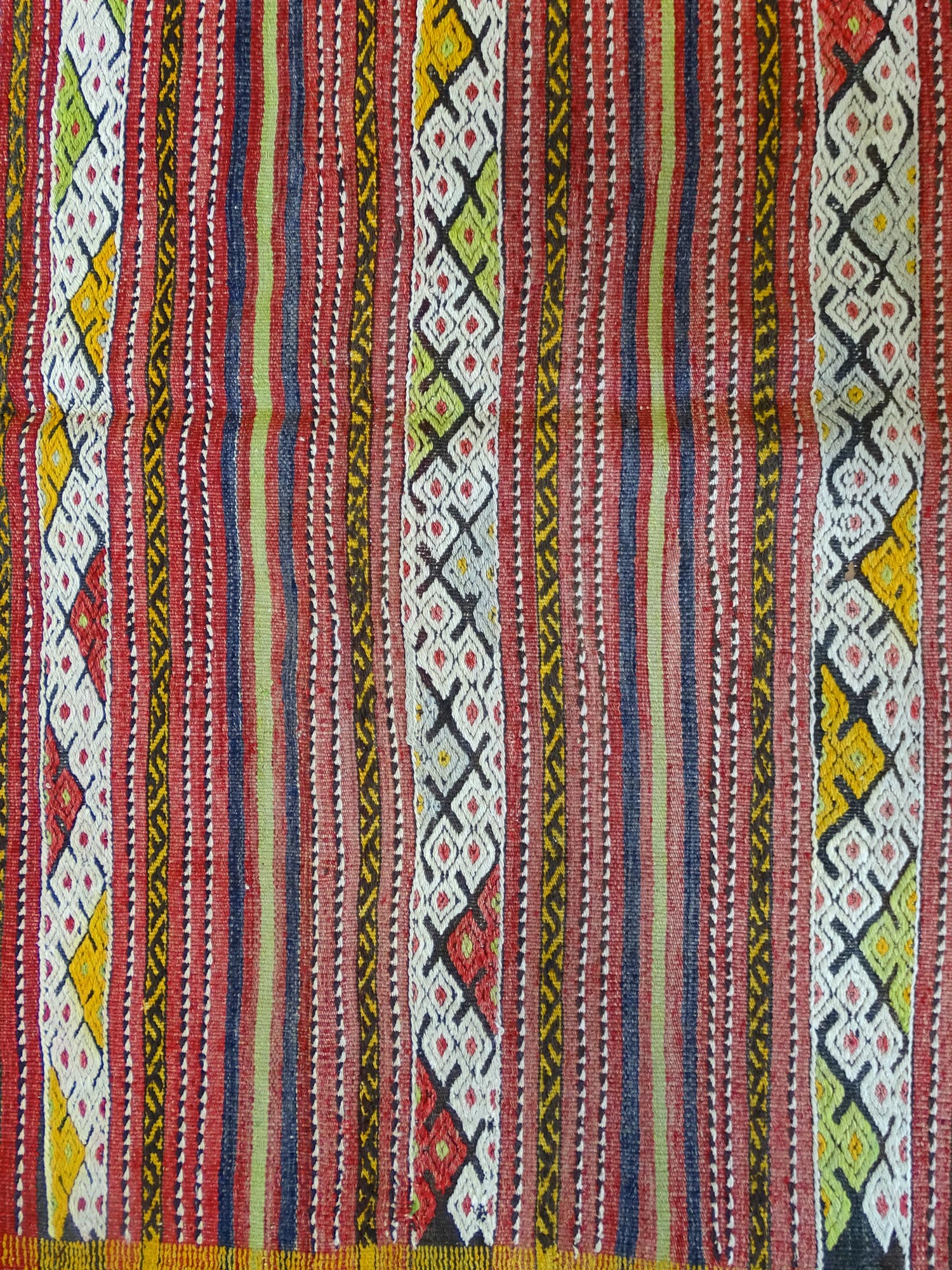 Vintage Jijim Handwoven Tribal Rug, J59449