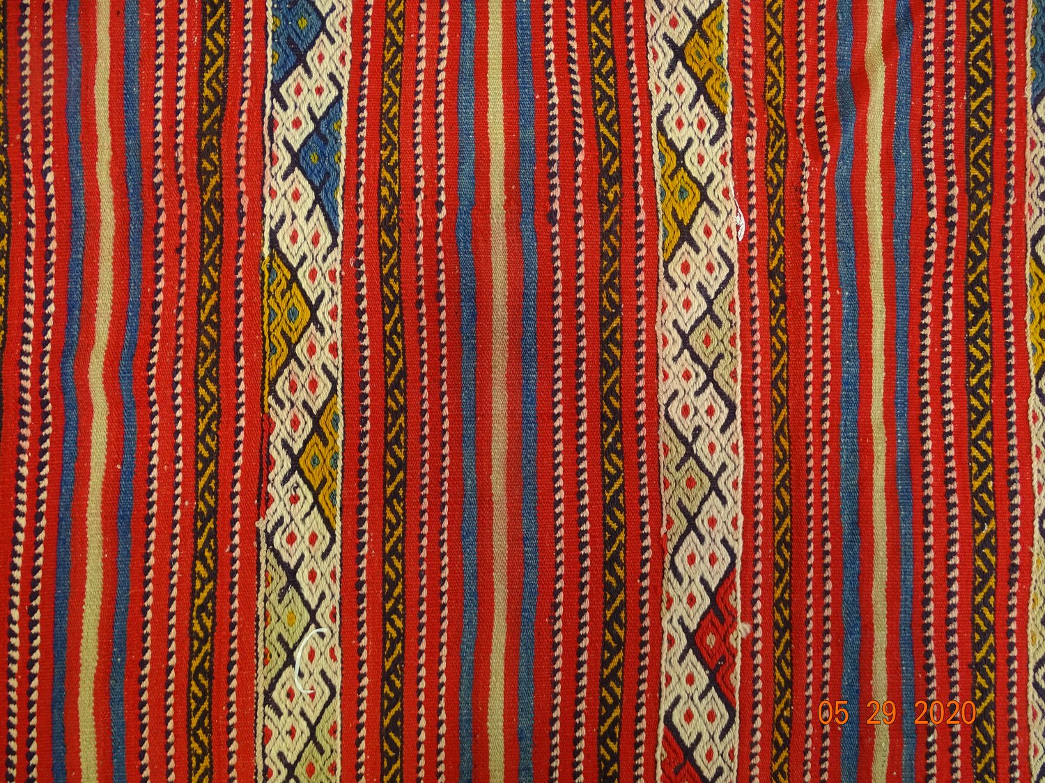 Vintage Jijim Handwoven Tribal Rug, J59461