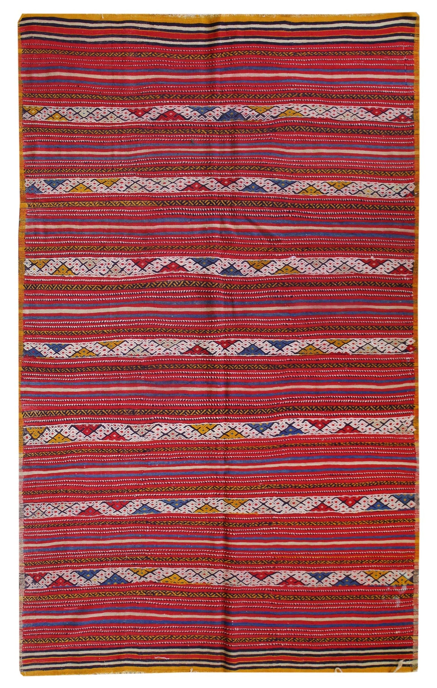 Vintage Jijim Handwoven Tribal Rug