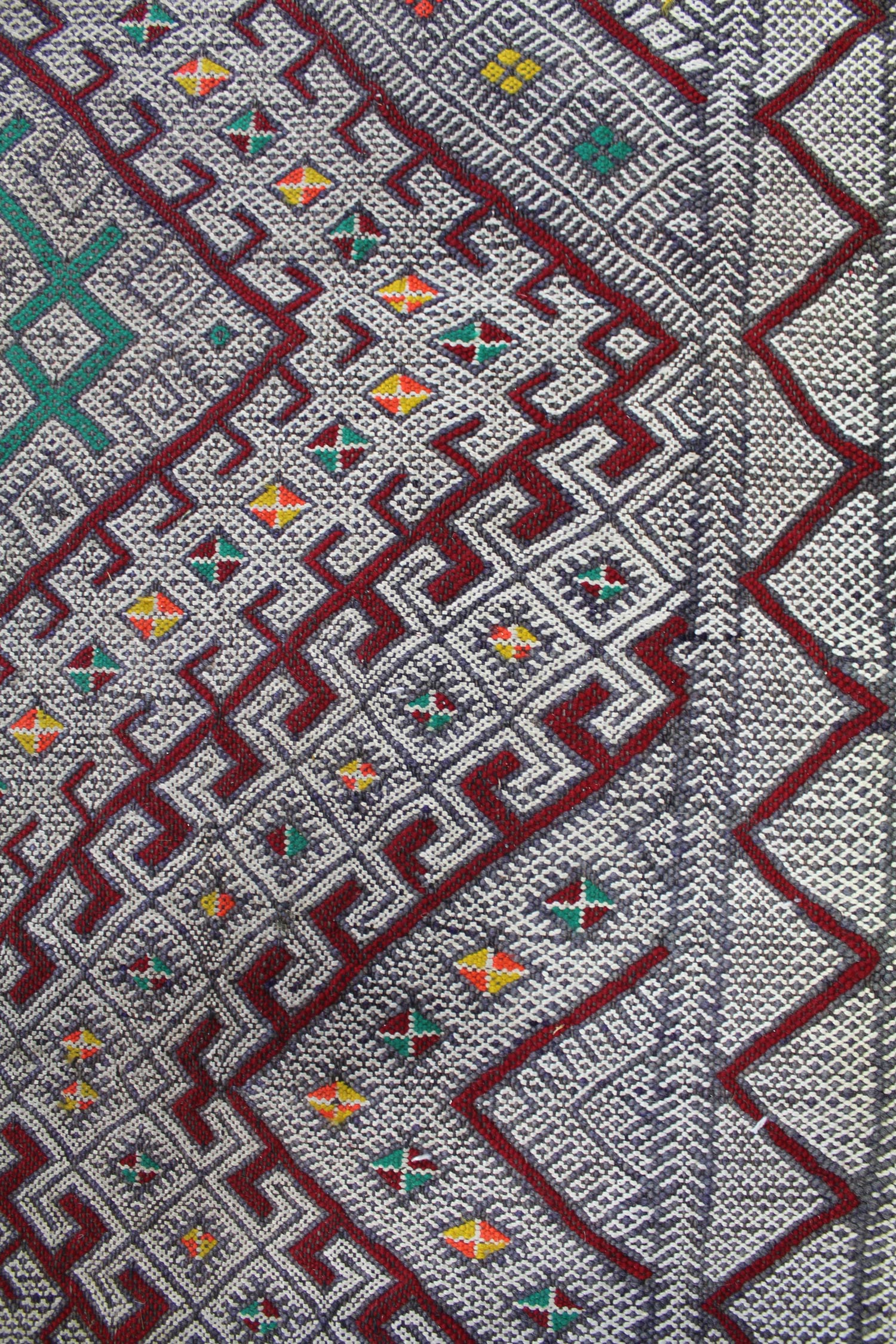 Vintage Jijim Handwoven Tribal Rug, J62467