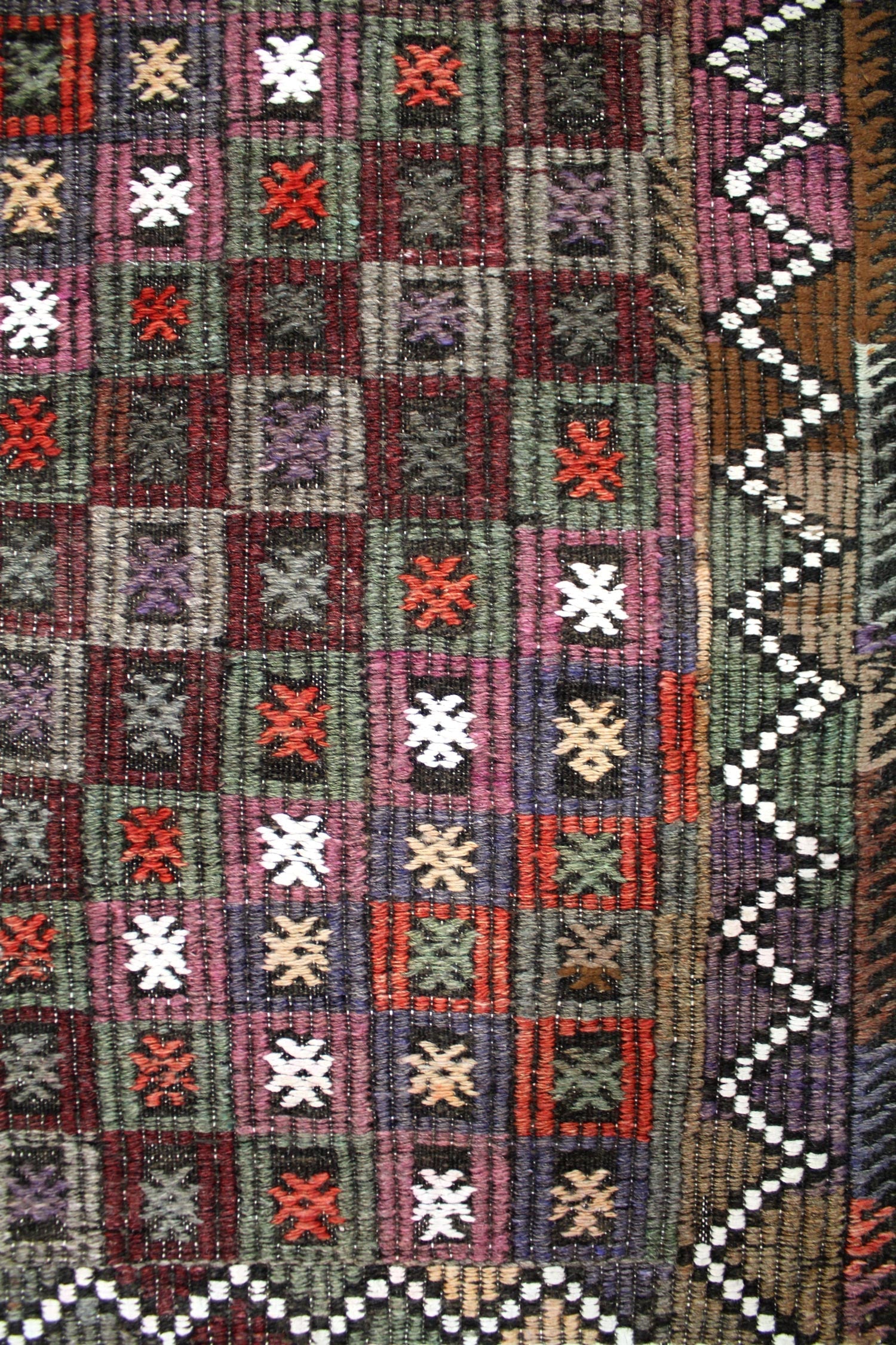 Vintage Jijim Handwoven Tribal Rug, J64690