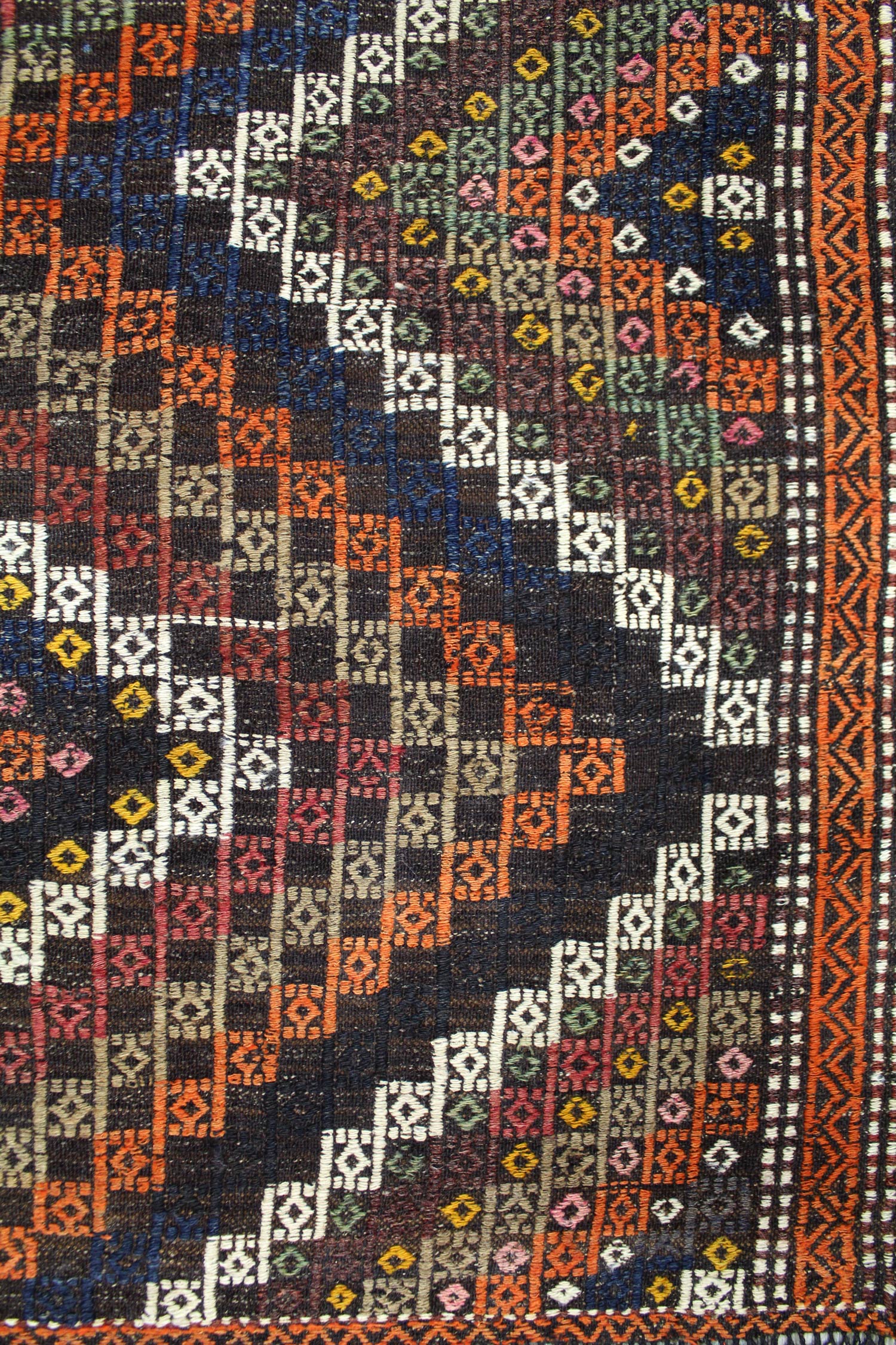 Vintage Jijim Handwoven Tribal Rug, J64695