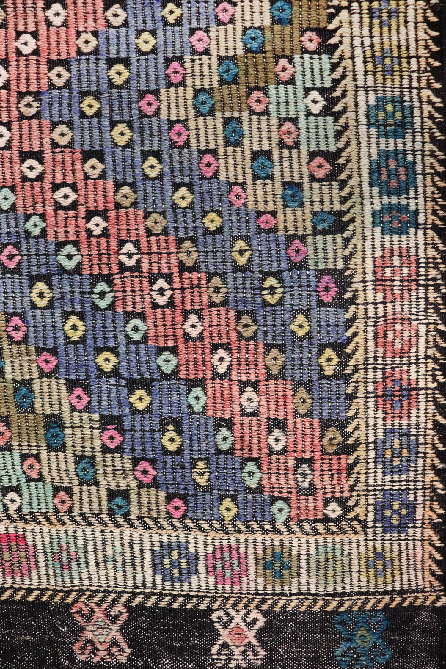 Vintage Jijim Handwoven Tribal Rug, J64717