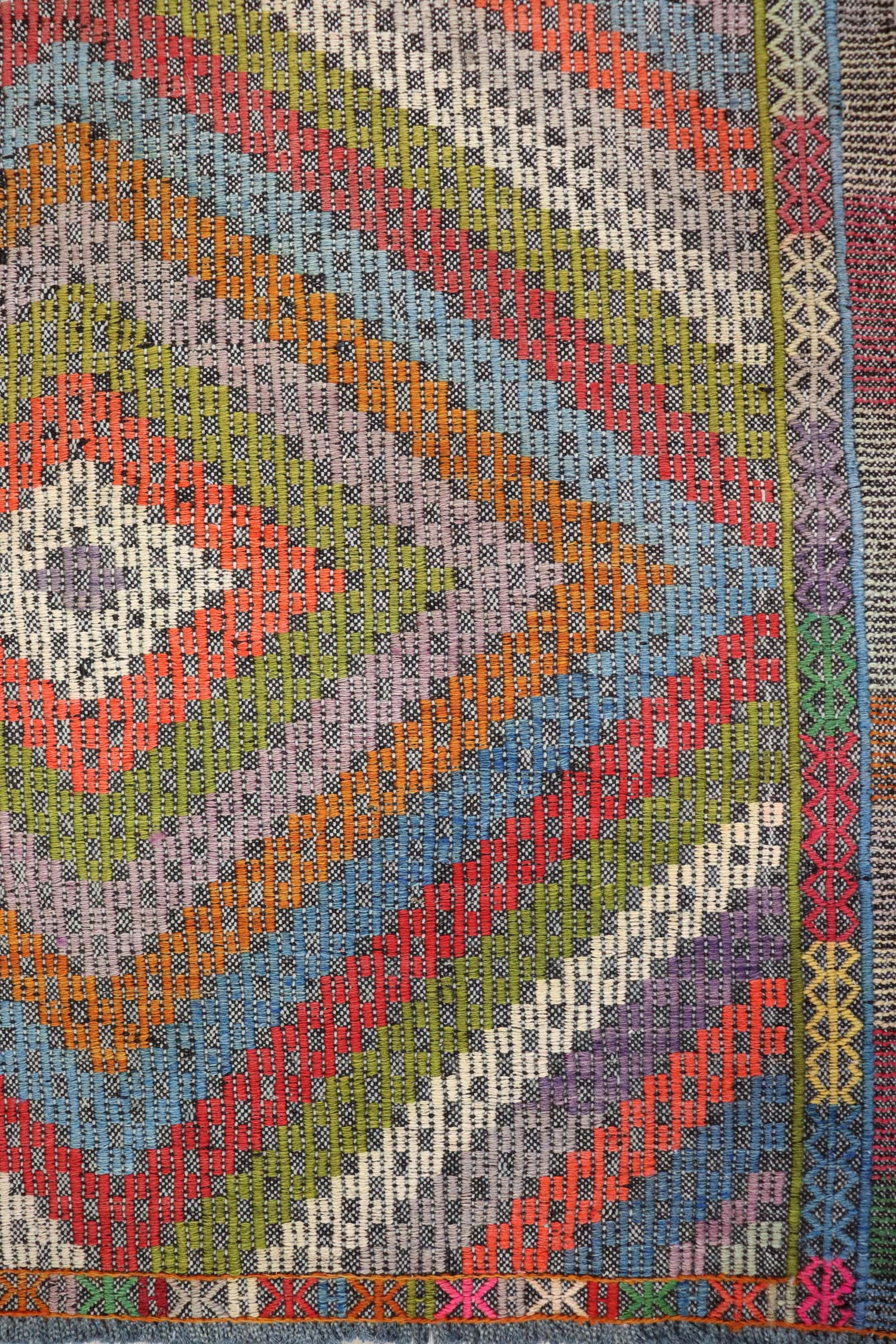 Vintage Jijim Handwoven Tribal Rug, J64719