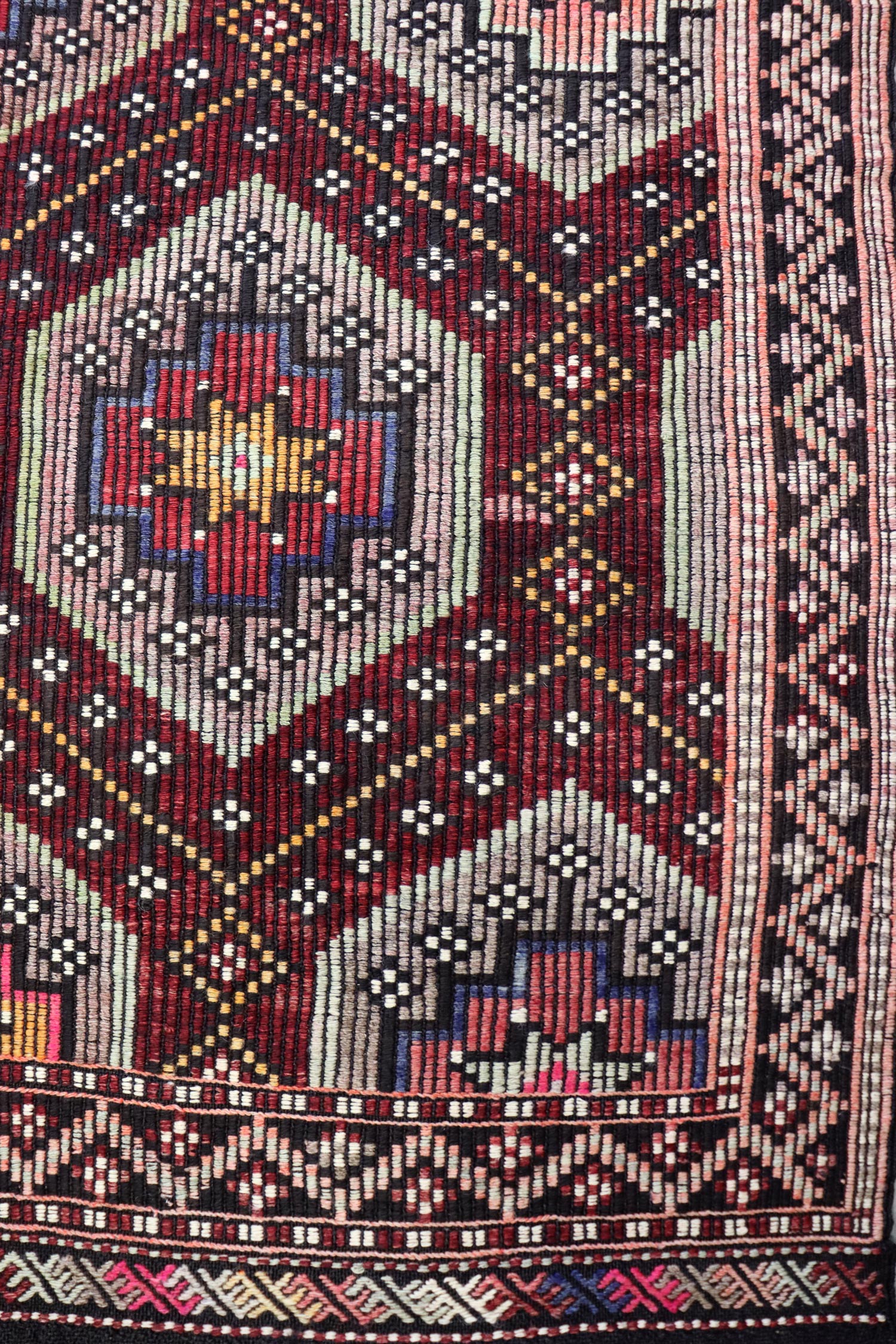 Vintage Jijim Handwoven Tribal Rug, J64721