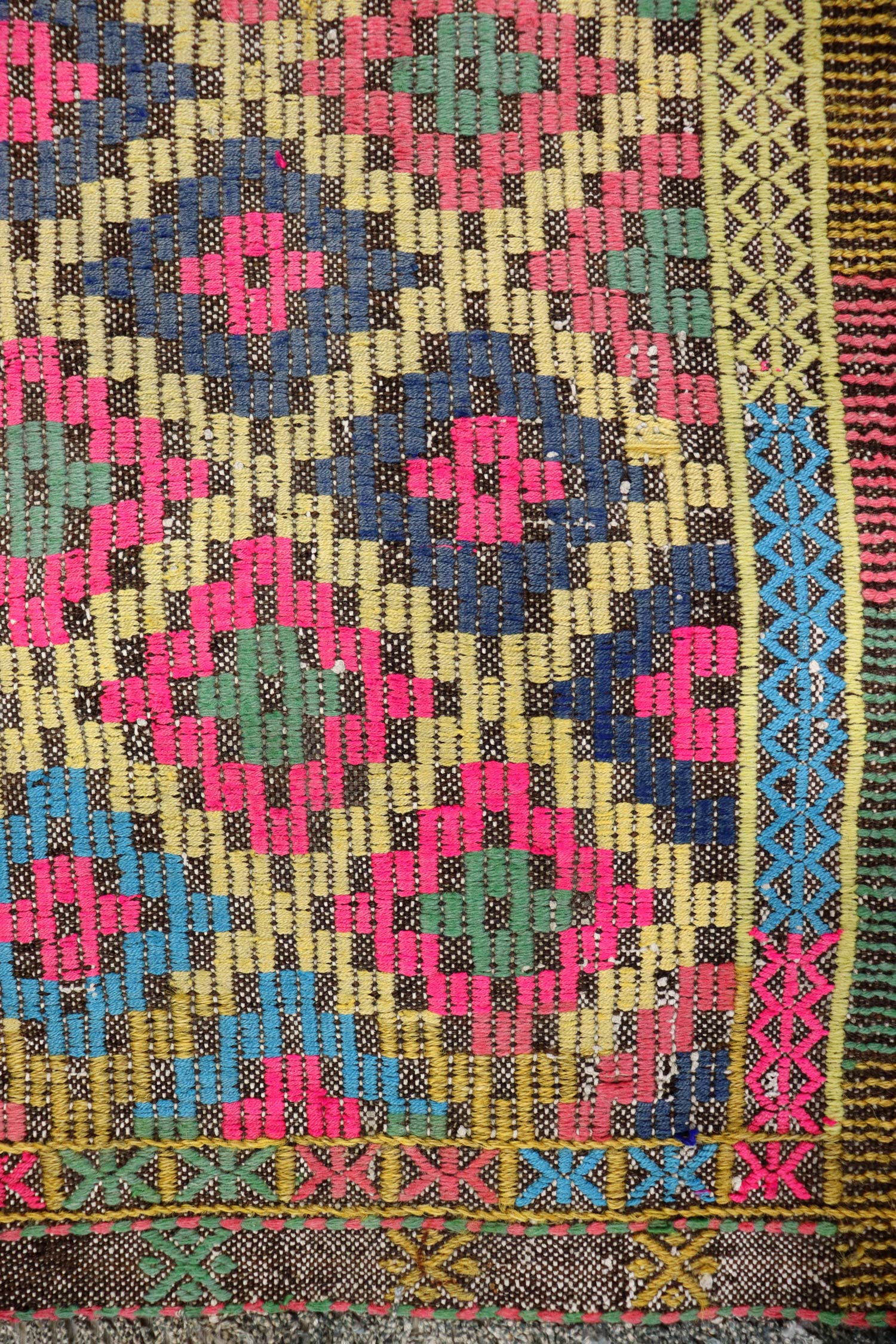 Vintage Jijim Handwoven Tribal Rug, J64730