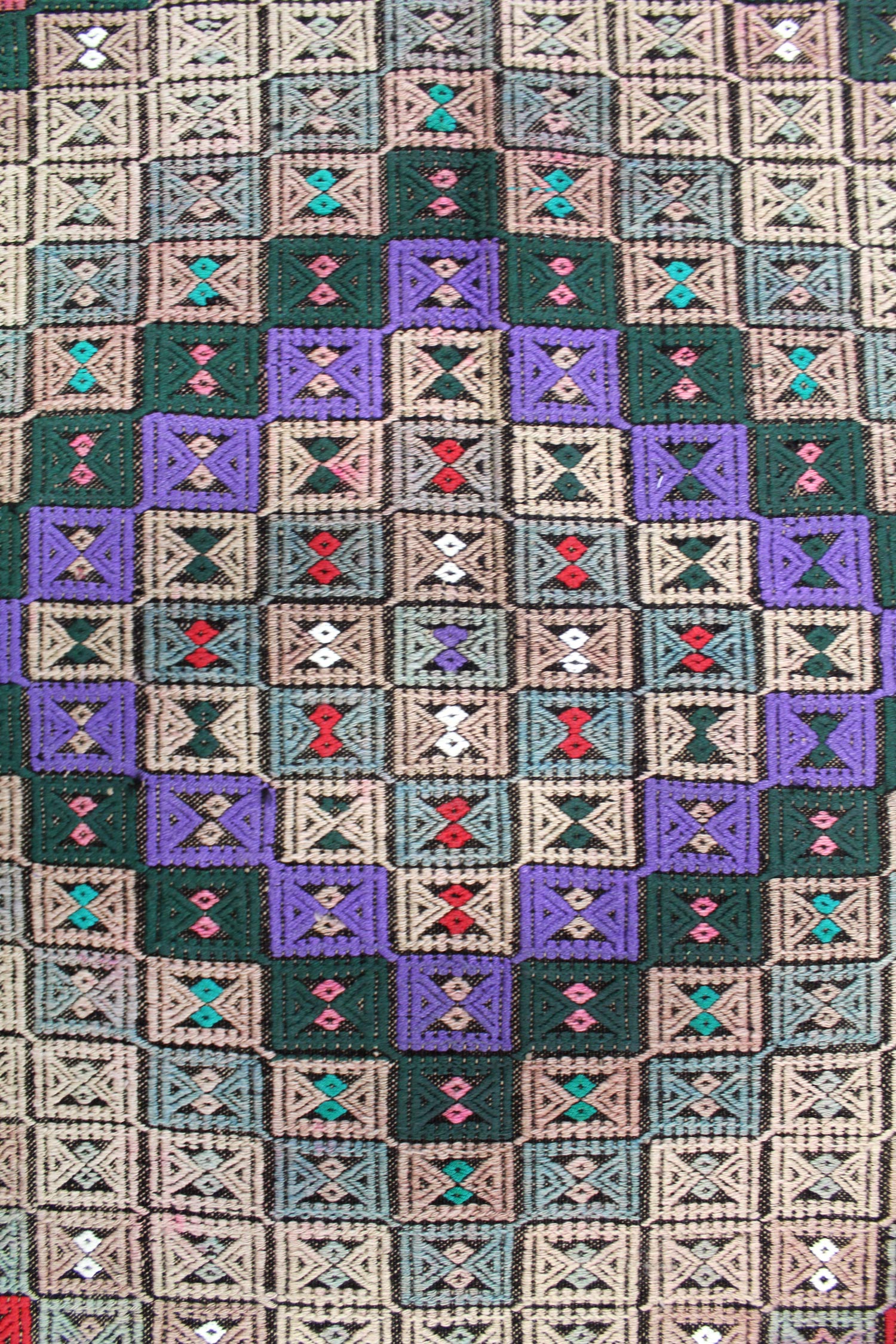 Vintage Jijim Handwoven Tribal Rug, J64755