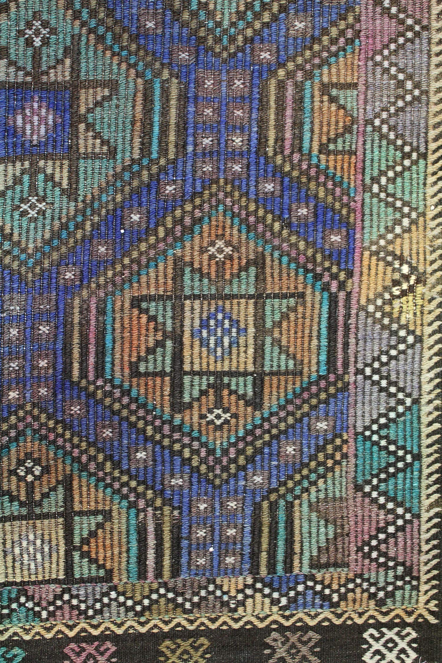 Vintage Jijim Handwoven Tribal Rug, J64757
