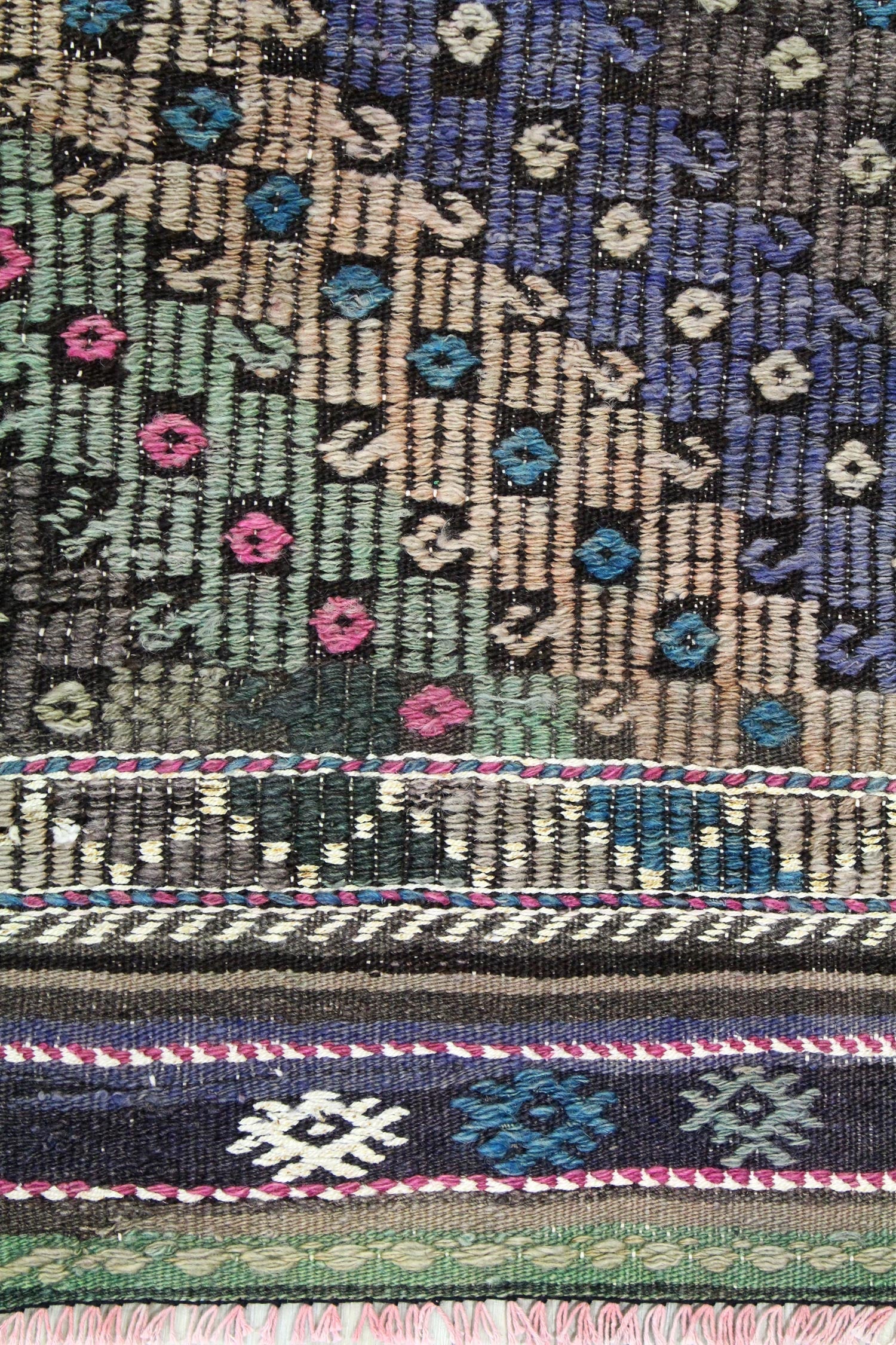 Vintage Jijim Handwoven Tribal Rug, J64776