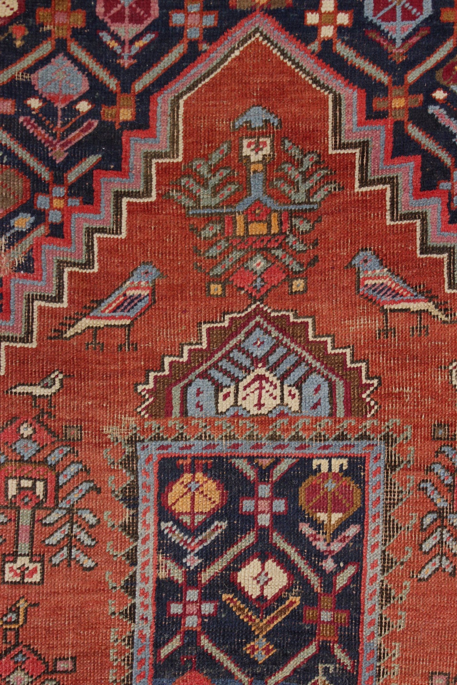 Vintage Karabagh Handwoven Tribal Rug, J69565