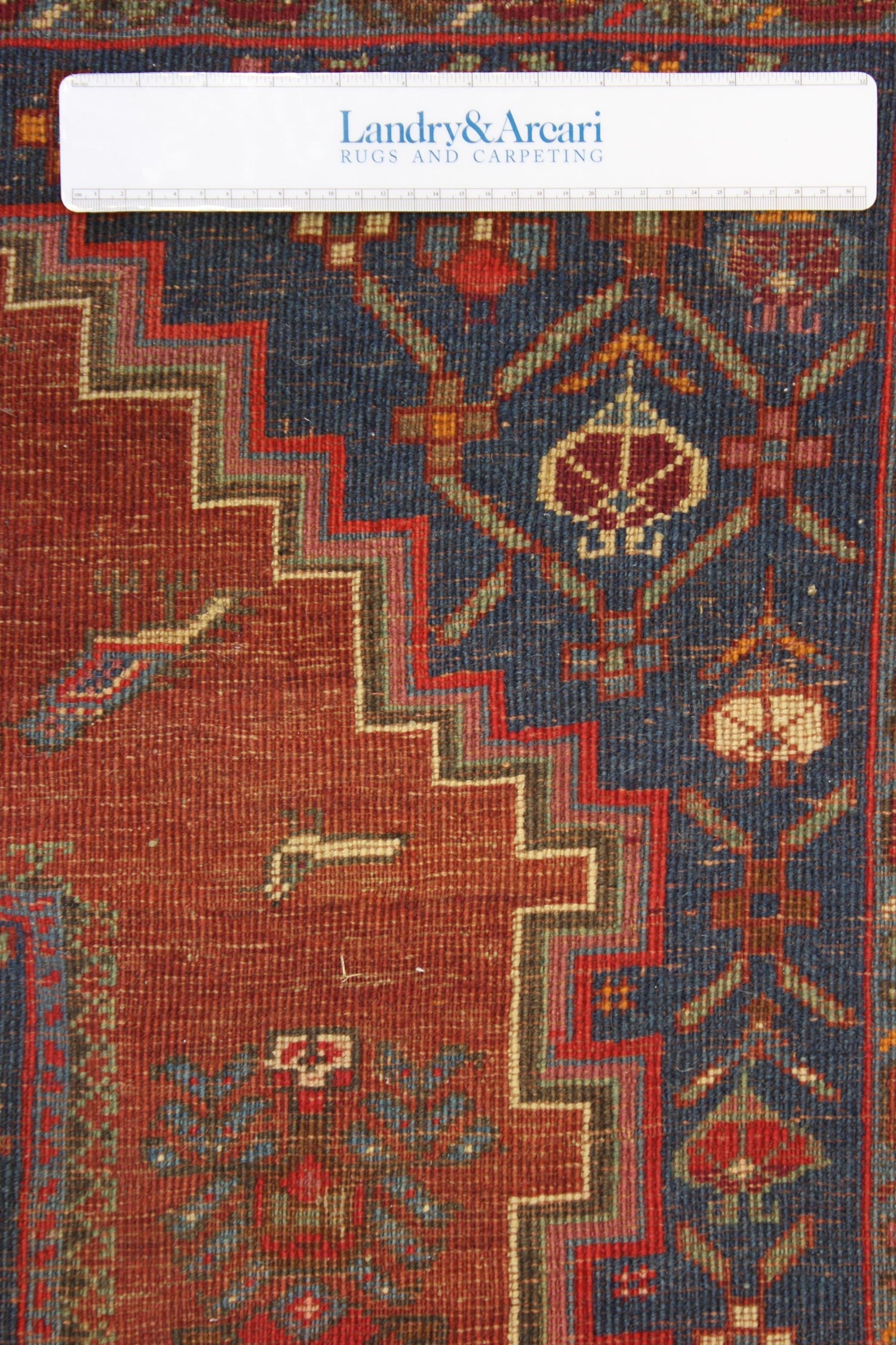 Vintage Karabagh Handwoven Tribal Rug, J69565