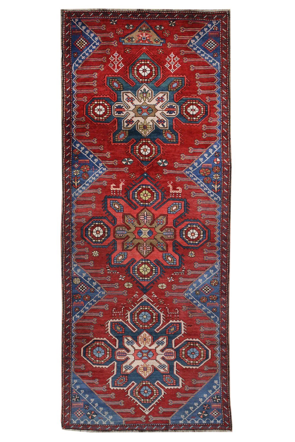 Antique Karabagh Handwoven Tribal Rug