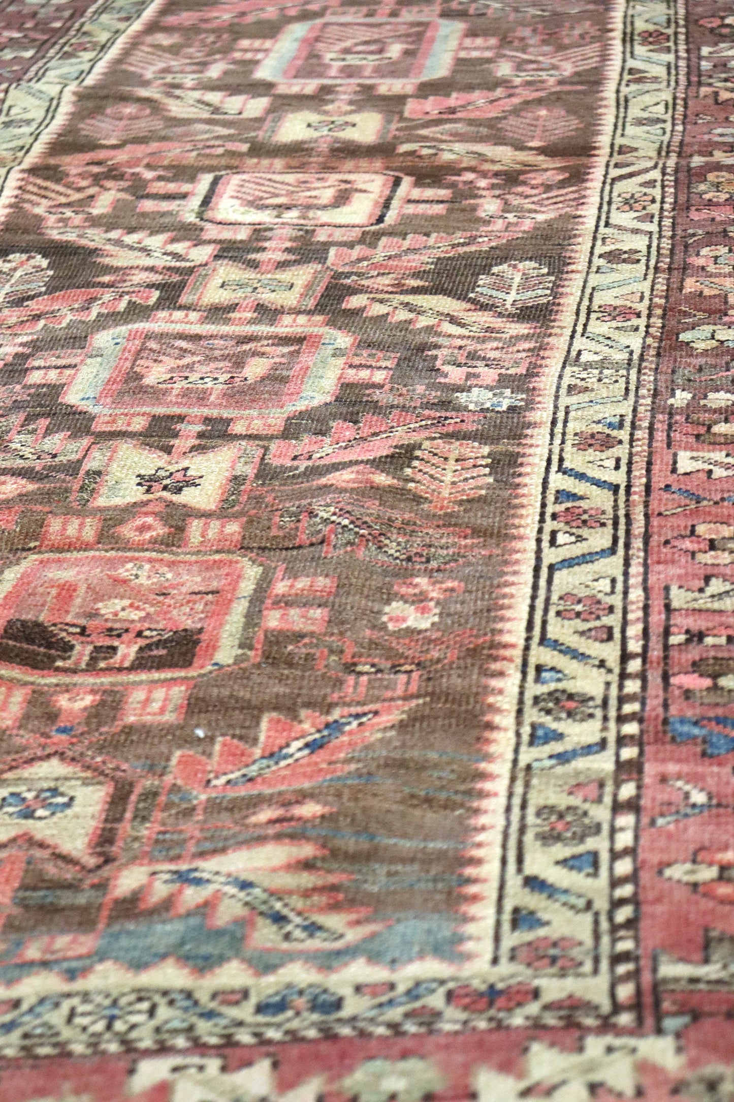 Vintage Karaja Handwoven Tribal Rug, J66237
