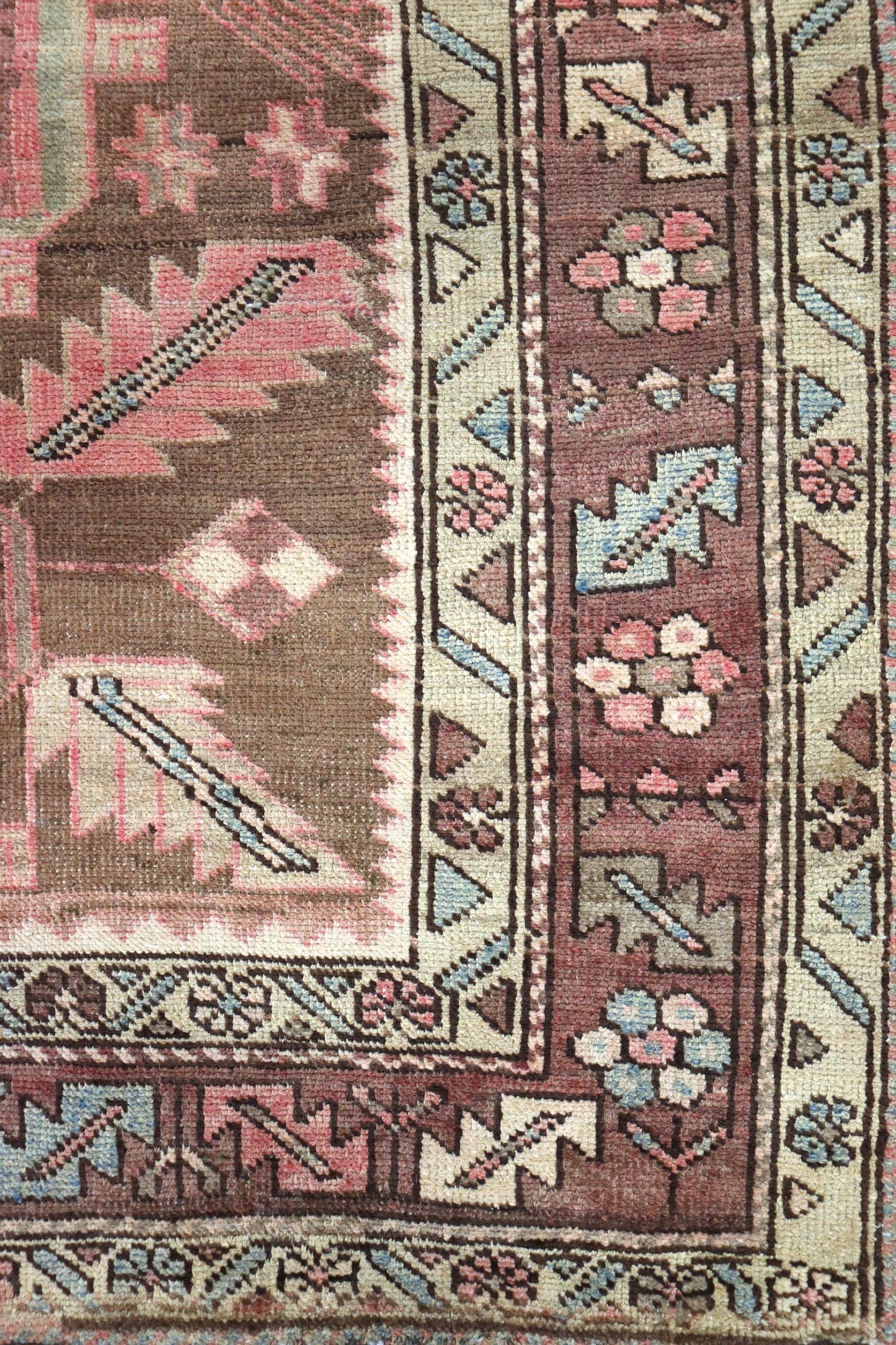 Vintage Karaja Handwoven Tribal Rug, J66237