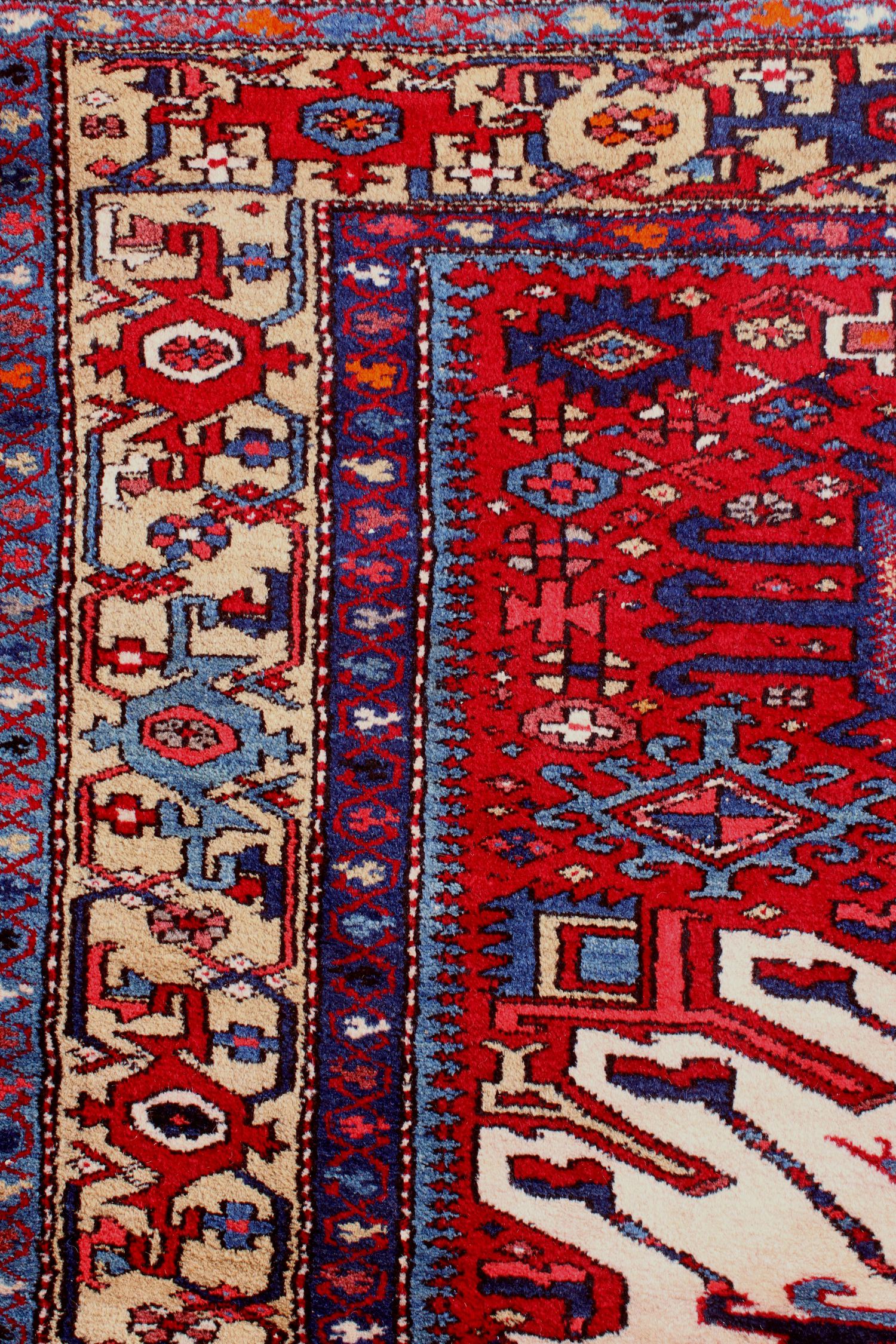Vintage Karaja Handwoven Tribal Rug, J69665