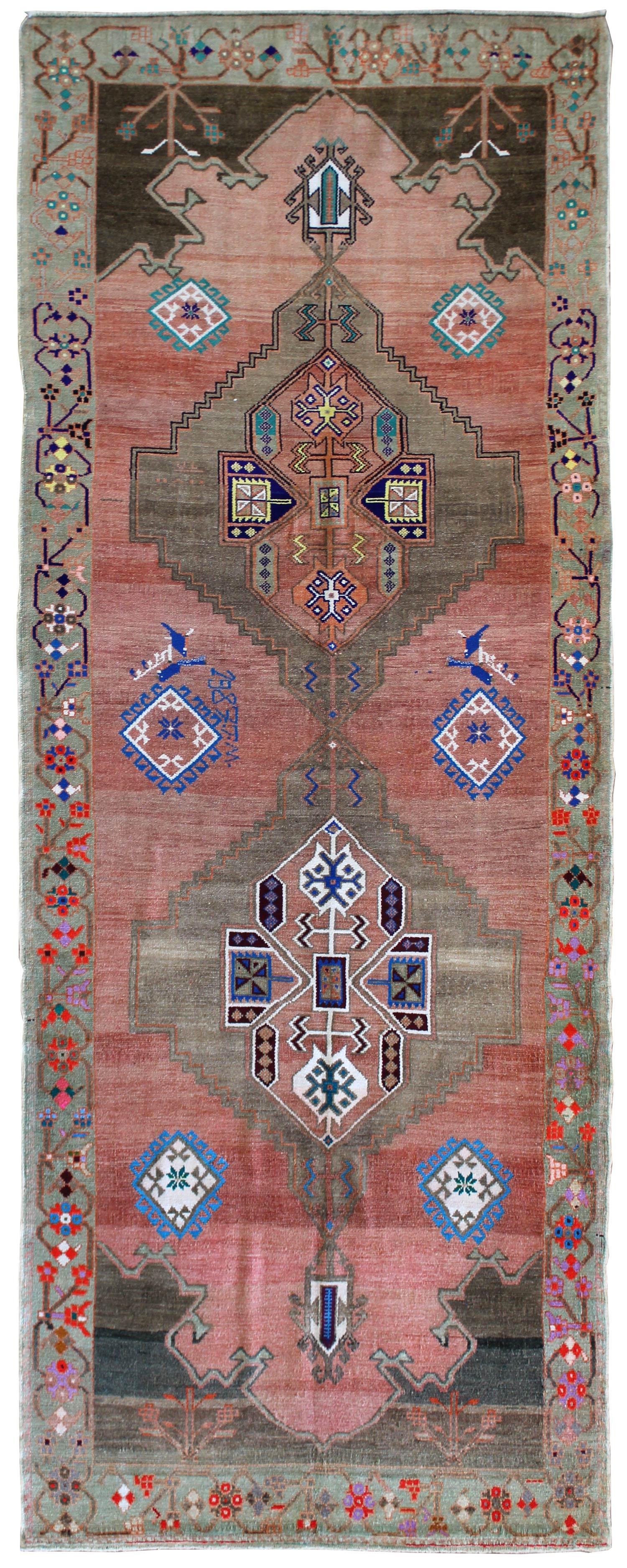Vintage Kars Handwoven Tribal Rug