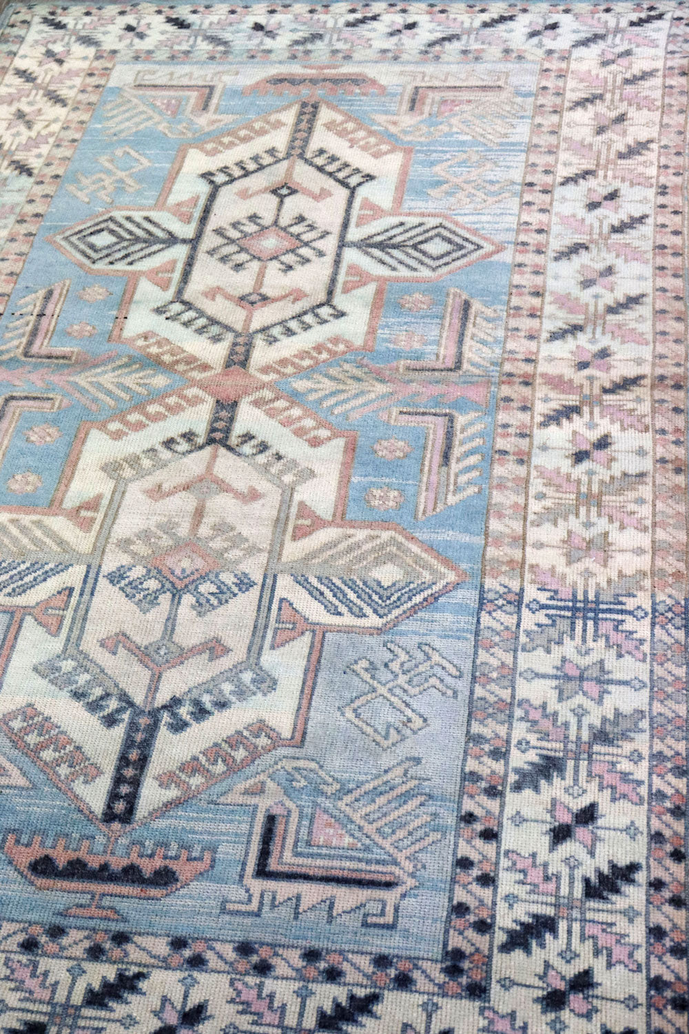 Vintage Kars Handwoven Tribal Rug, J66709