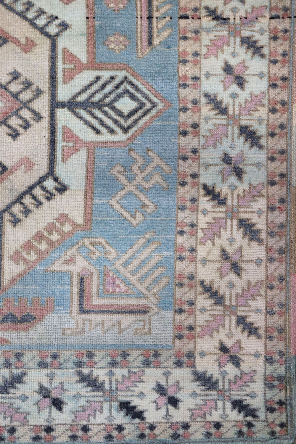 Vintage Kars Handwoven Tribal Rug, J66709