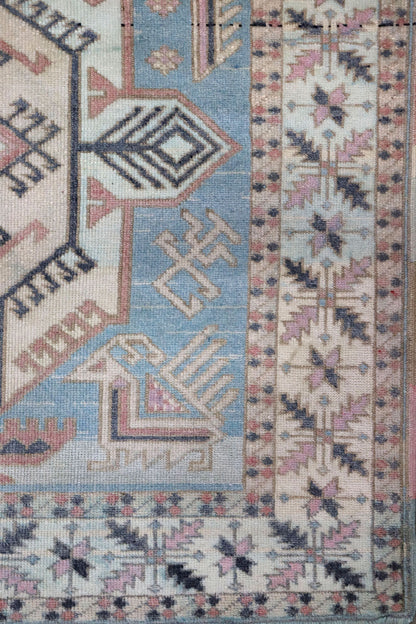 Vintage Kars Handwoven Tribal Rug, J66709