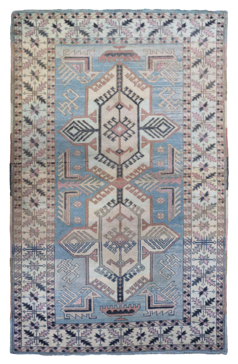 Vintage Kars Handwoven Tribal Rug