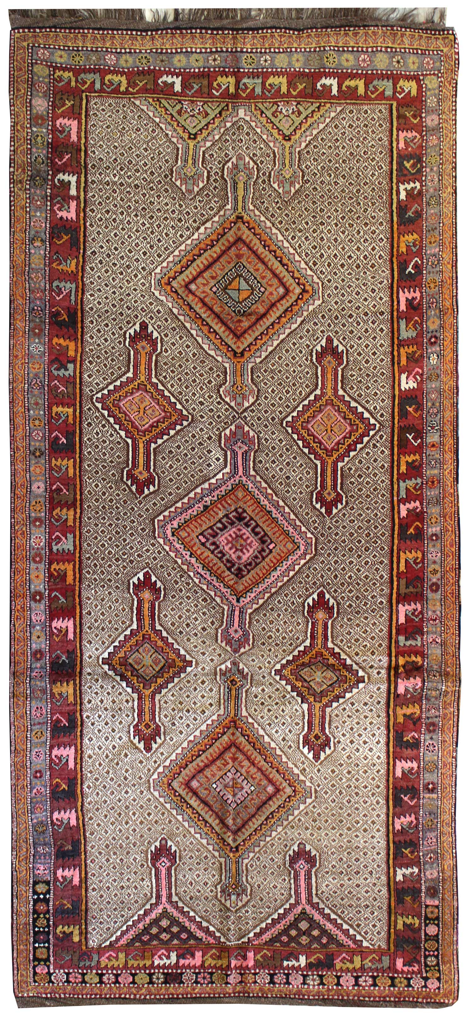 Vintage Kars Serab Handwoven Tribal Rug