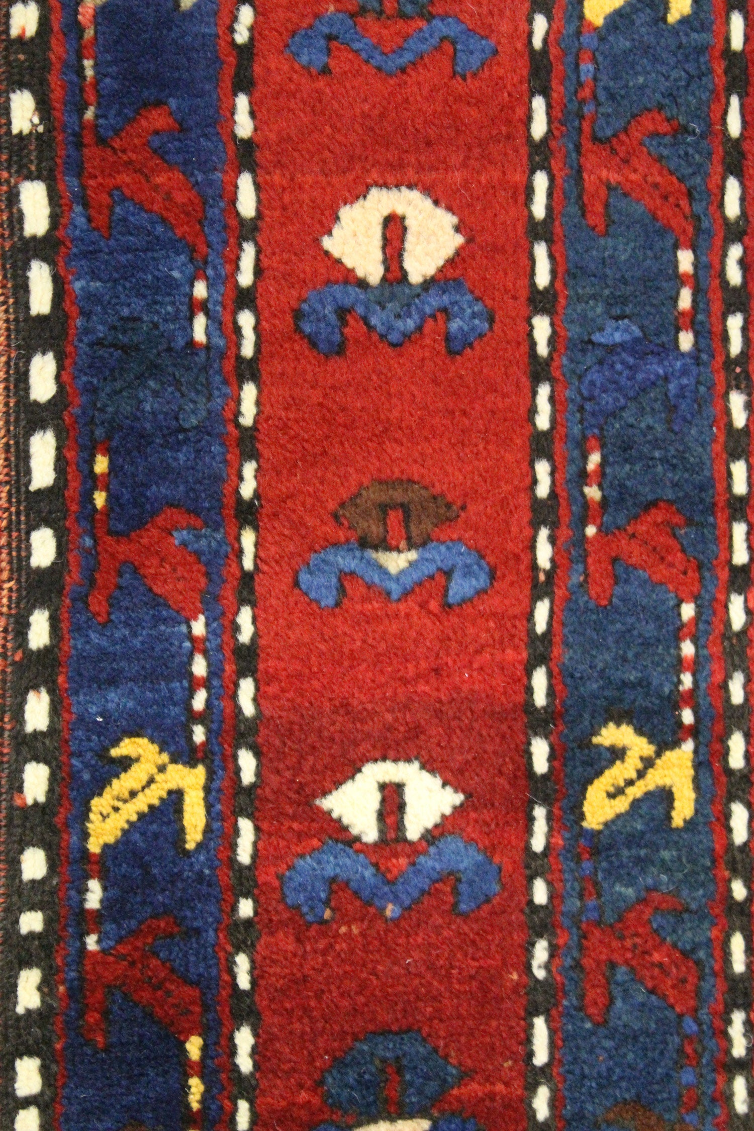 Antique Kazak Handwoven Tribal Rug, J63331