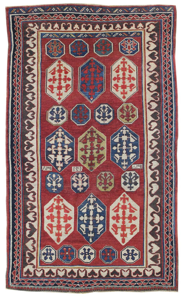 Antique Kazak Handwoven Closeout Rug, JF5404