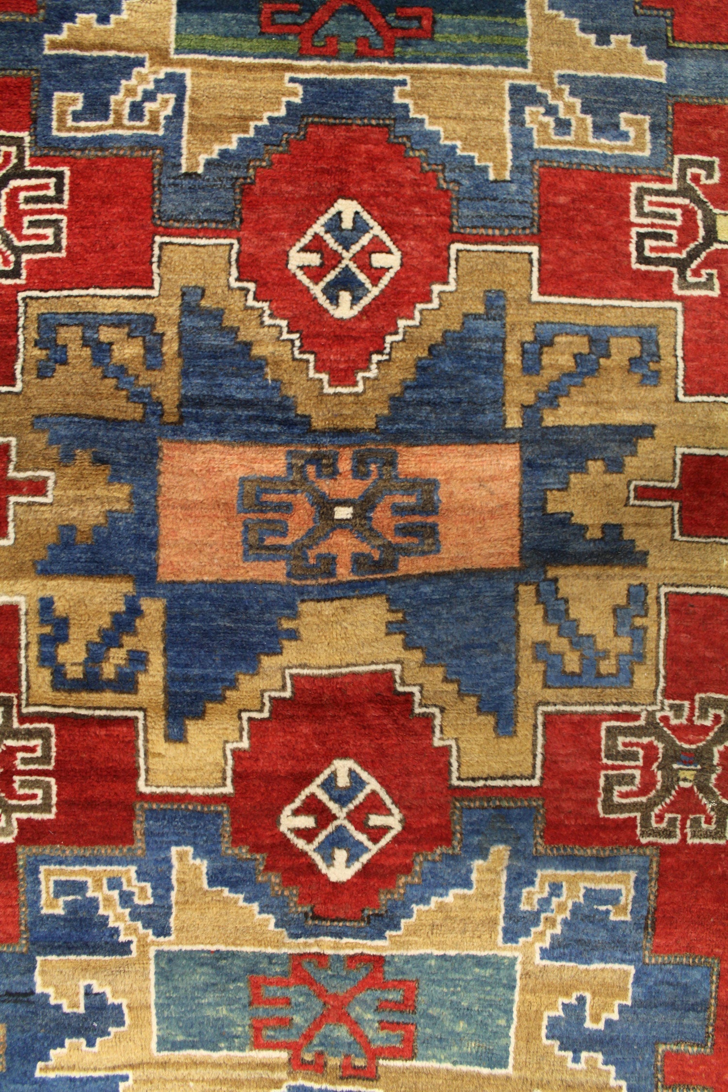 Antique Kazak Handwoven Tribal Rug, JF8419