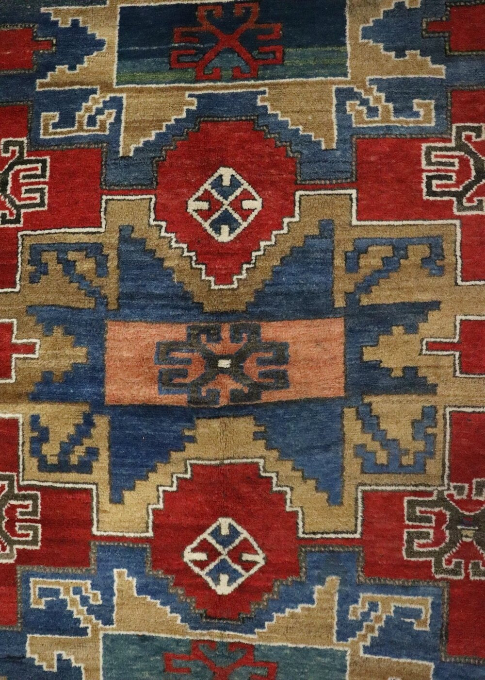 Antique Kazak Handwoven Tribal Rug, JF8571