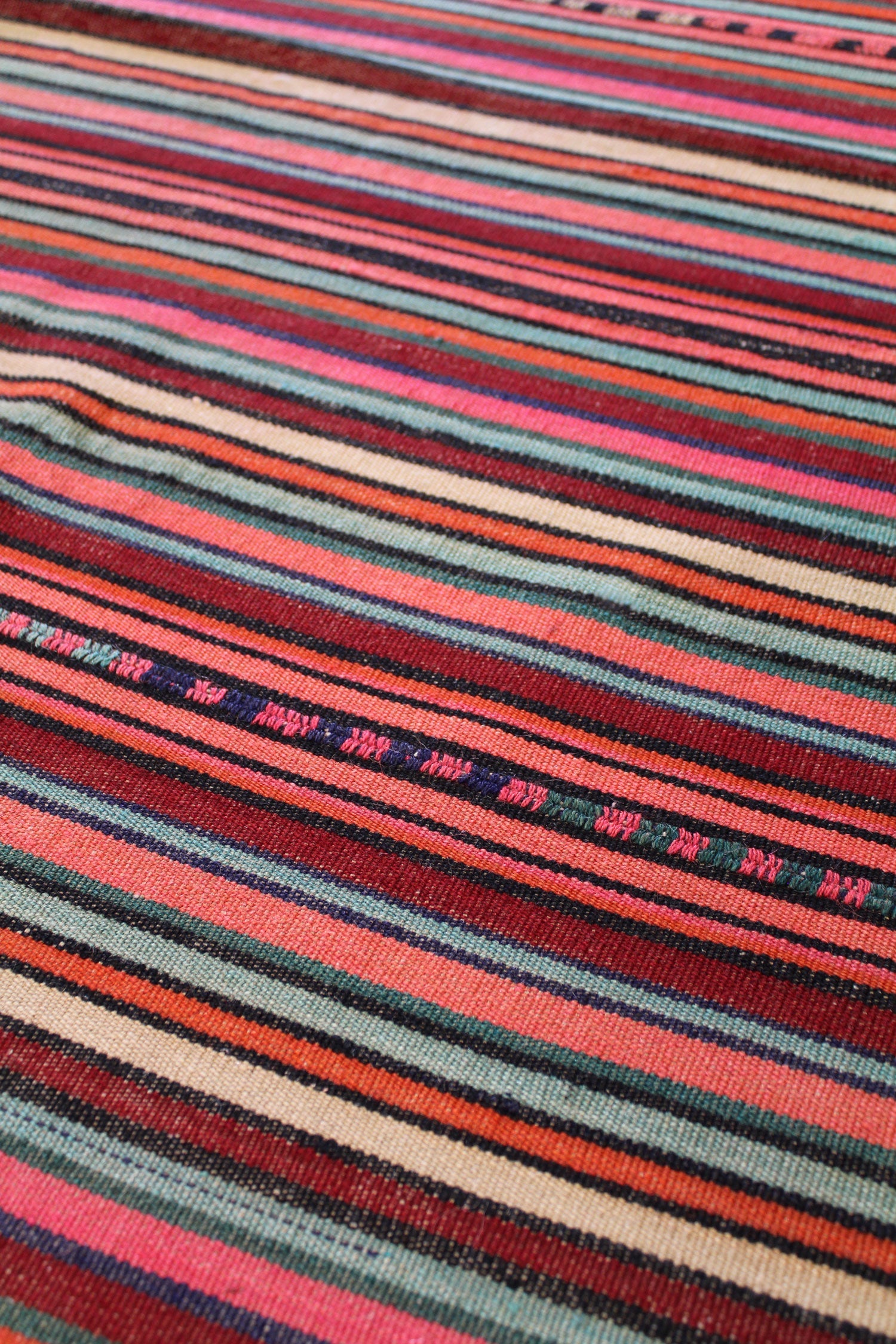 Vintage Kilim Handwoven Tribal Rug, J63341